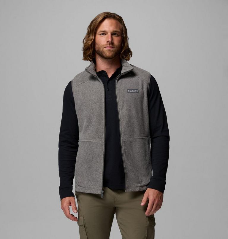 Men's Castle Dale Fleece Gilet, Color: Charcoal Heather, image 5
