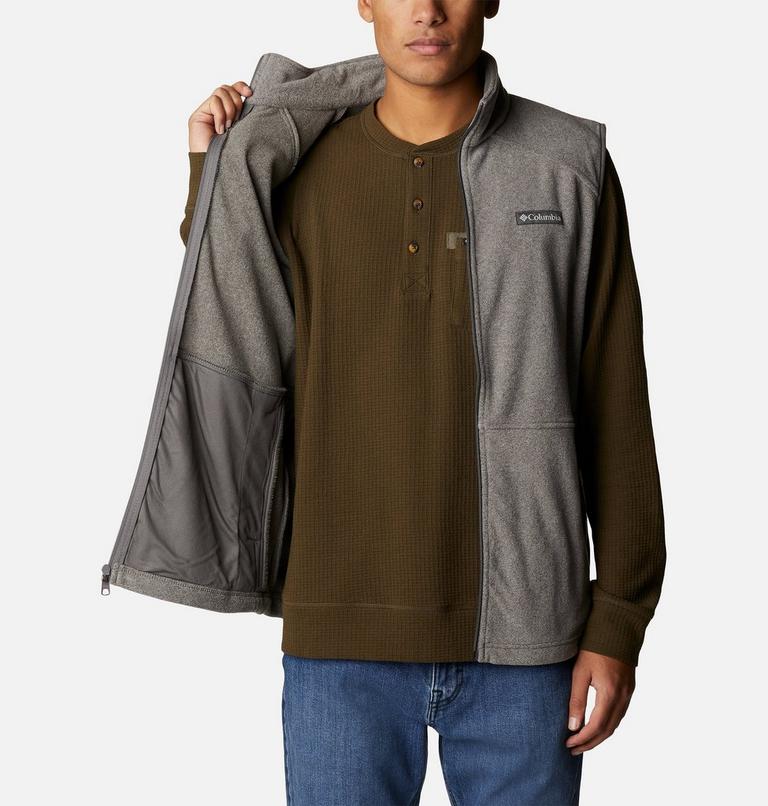 Men's Castle Dale Fleece Vest, Color: Charcoal Heather, image 5