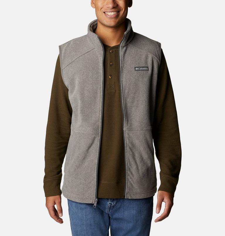Men's Castle Dale Fleece Vest, Color: Charcoal Heather, image 6