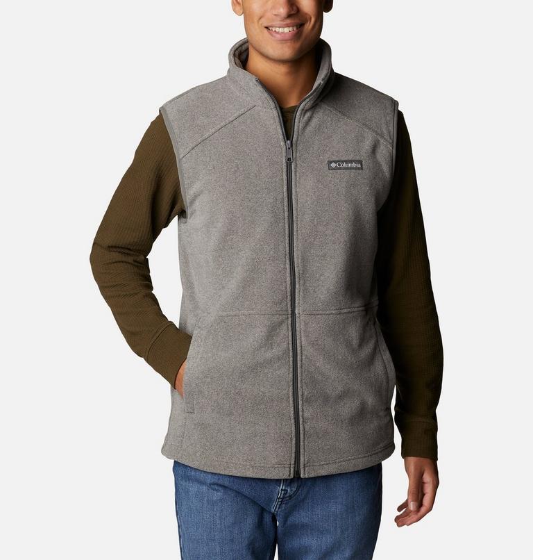 Men's Castle Dale Fleece Vest, Color: Charcoal Heather, image 1
