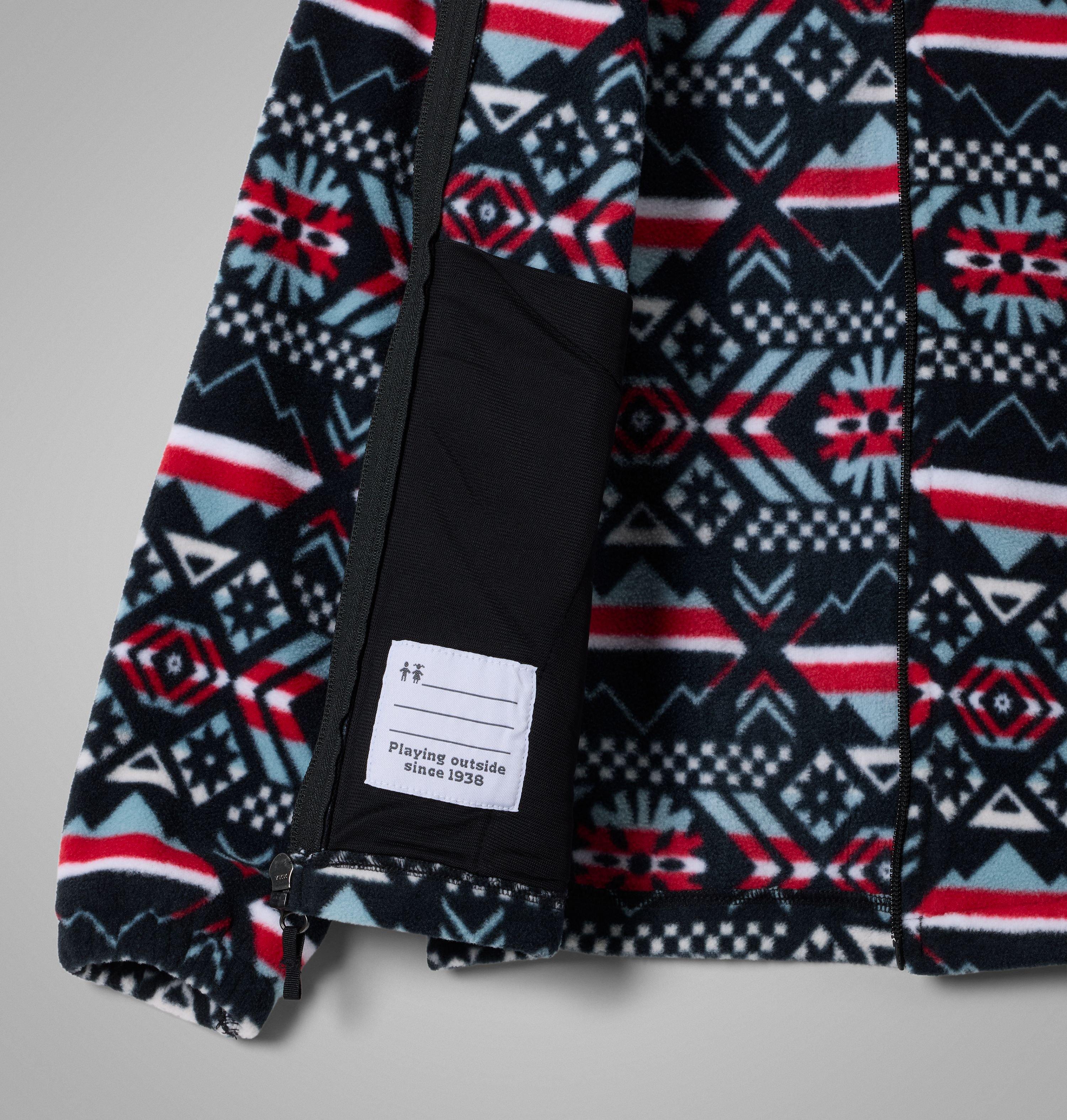 Manteau imprimé en laine polaire à fermeture éclair Castle Dale pour fille | 010 | L 3