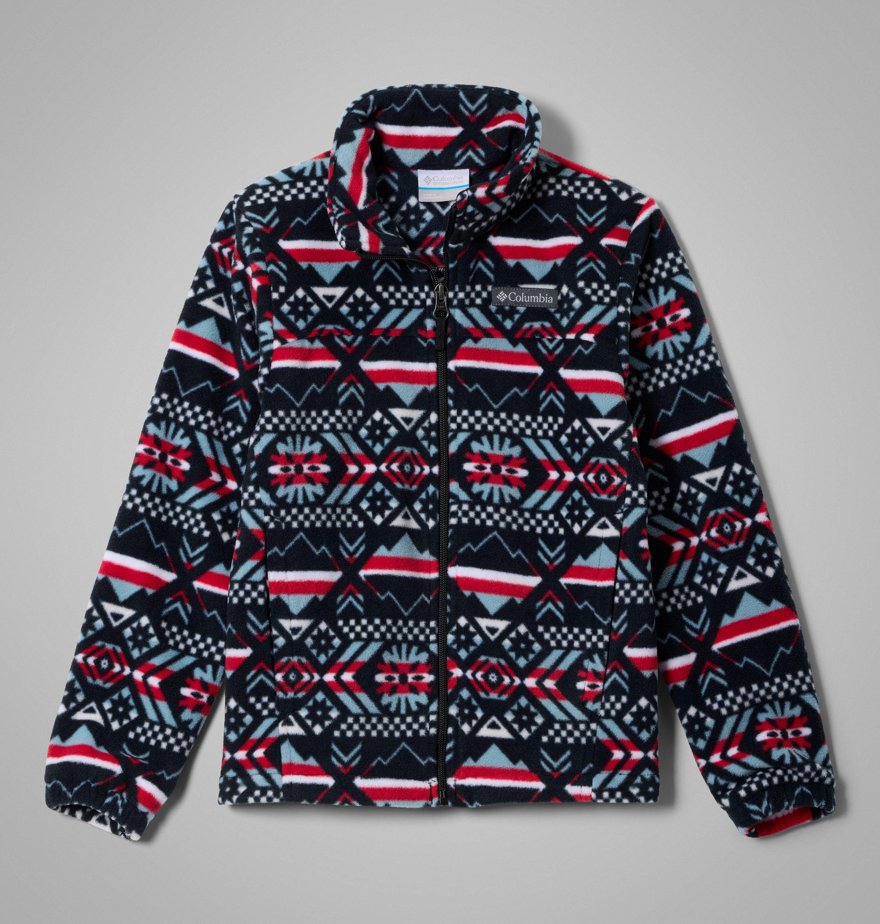 Girls' Castle Dale Printed Full Zip Fleece Jacket | Columbia