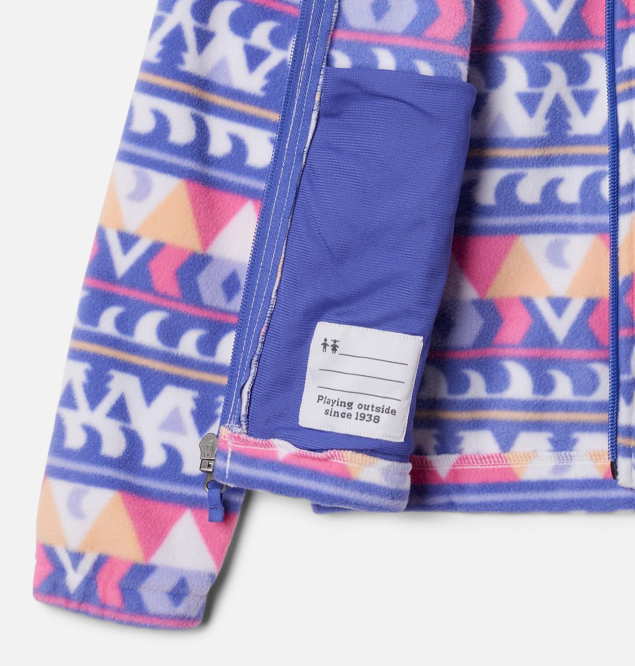 Manteau imprimé en laine polaire à fermeture éclair Castle Dale™ pour fille 3