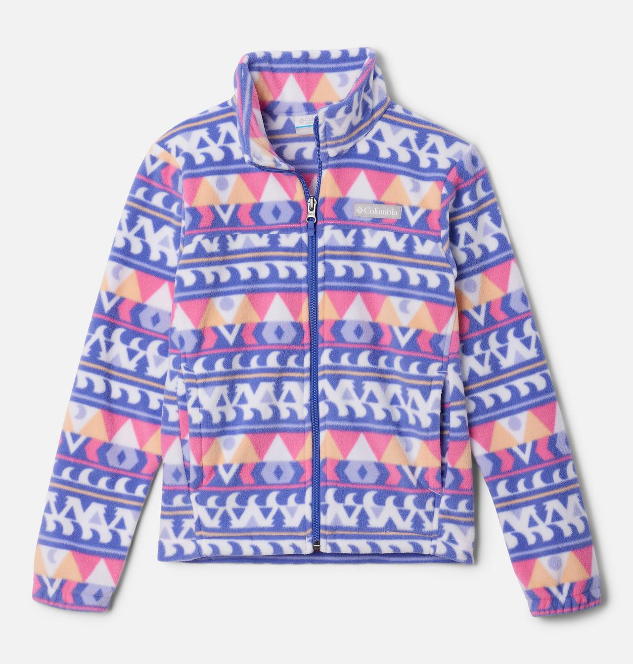 Manteau imprimé en laine polaire à fermeture éclair Castle Dale™ pour fille 1