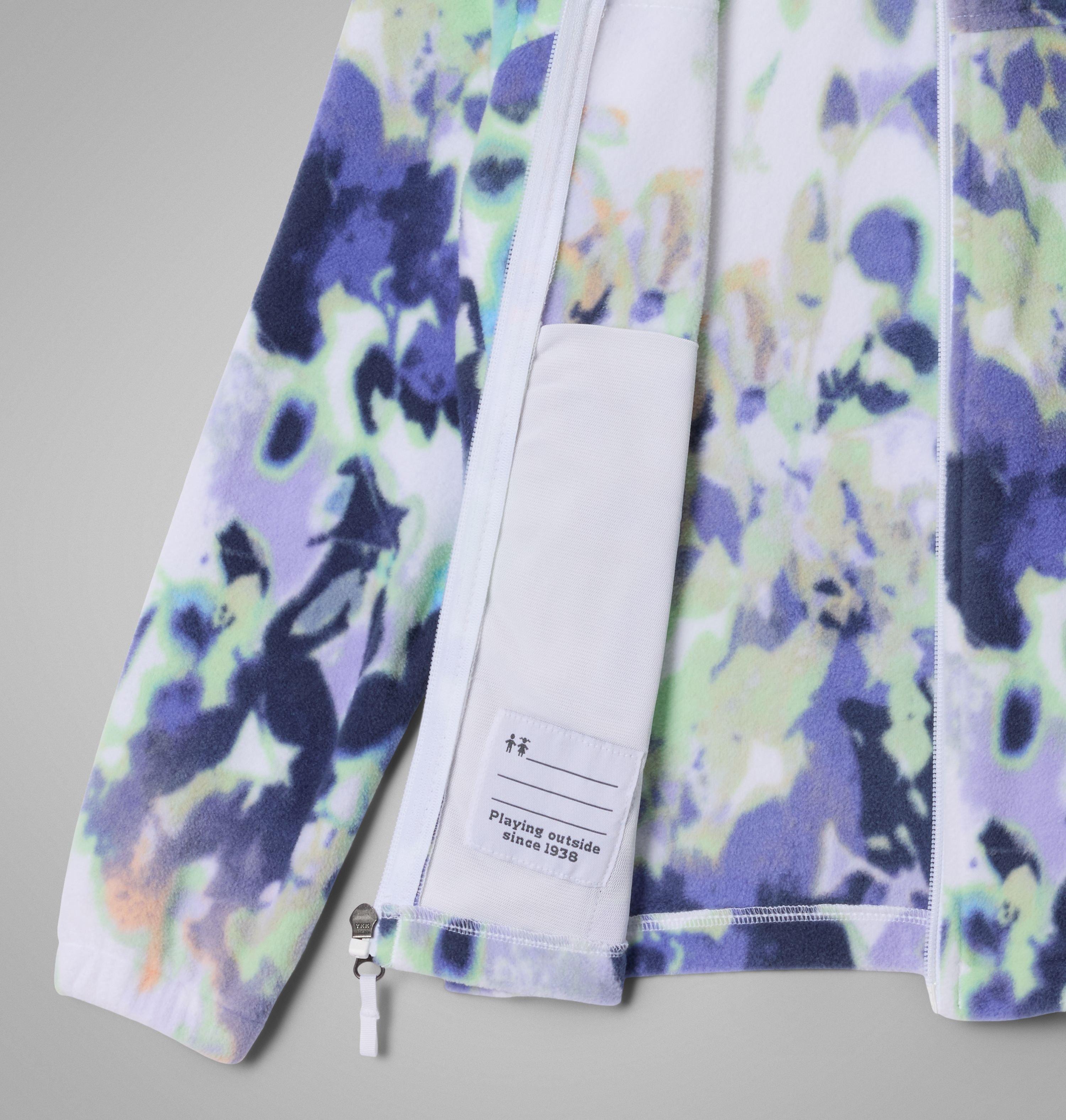 Manteau imprimé en laine polaire à fermeture éclair Castle Dale pour fille | 102 | S 3