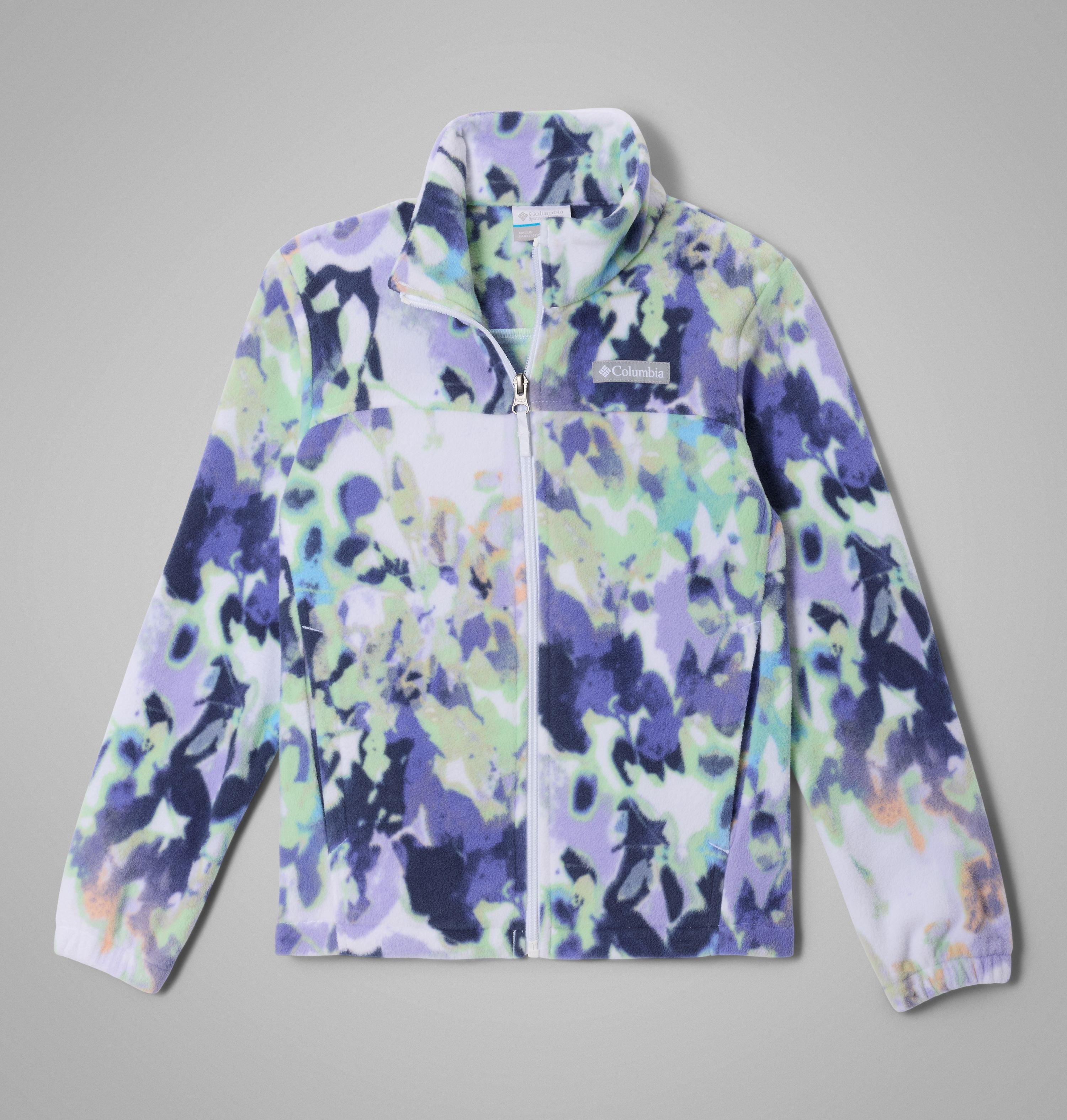 Manteau imprimé en laine polaire à fermeture éclair Castle Dale pour fille | 102 | S 1