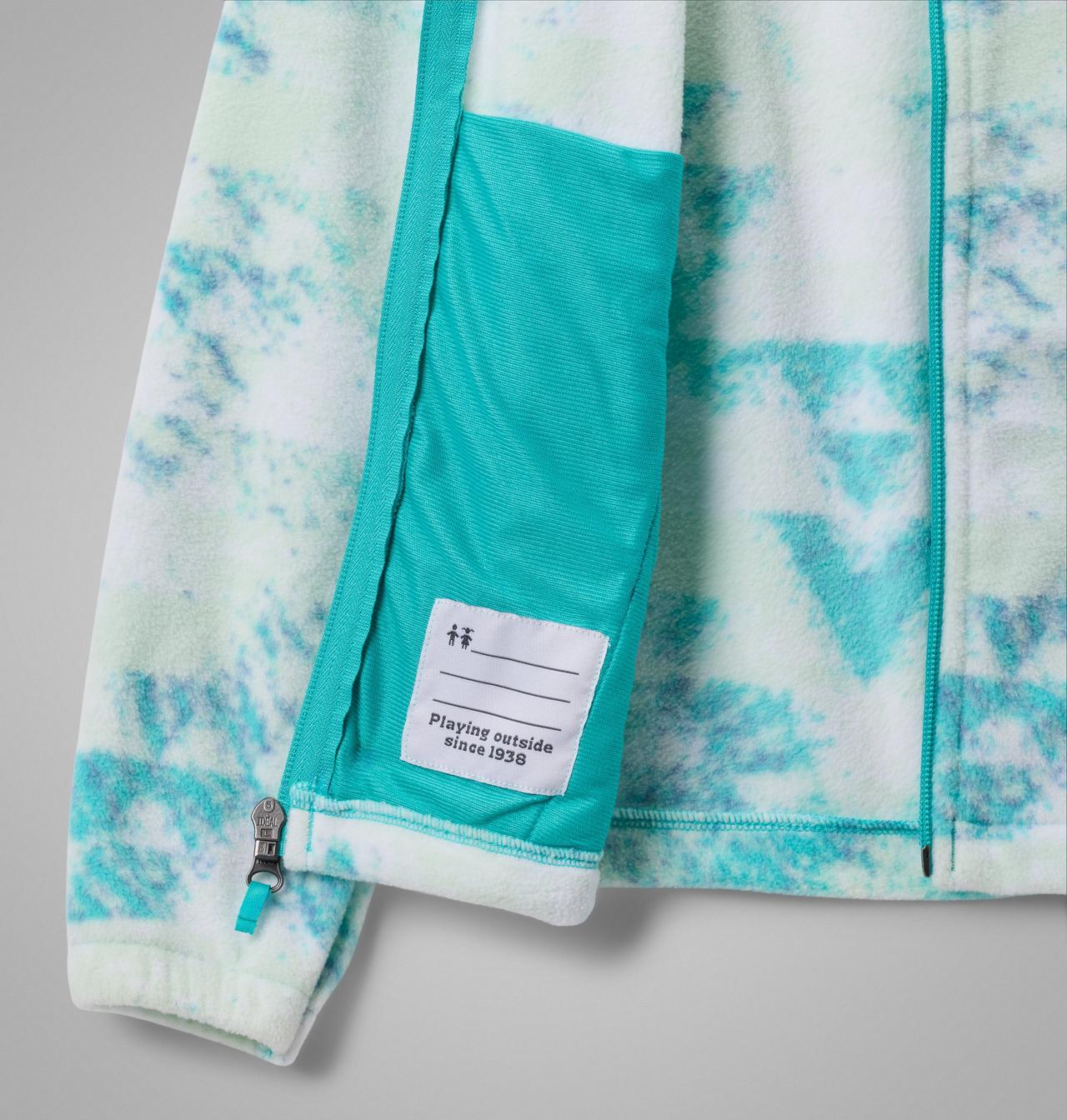 Girls' Castle Dale™ Printed Full Zip Fleece Jacket 3