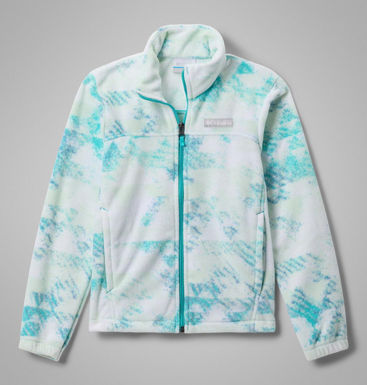 Girls' Castle Dale™ Printed Full Zip Fleece Jacket 1