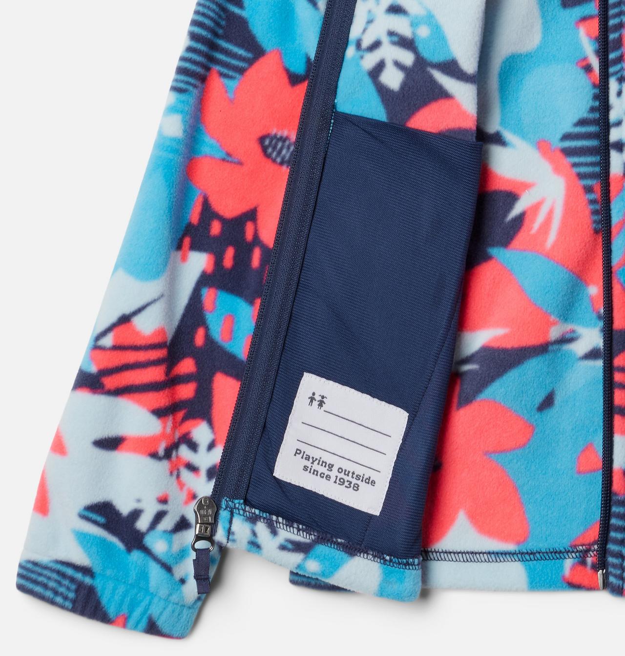 Girls' Castle Dale™ Printed Full Zip Fleece Jacket 3