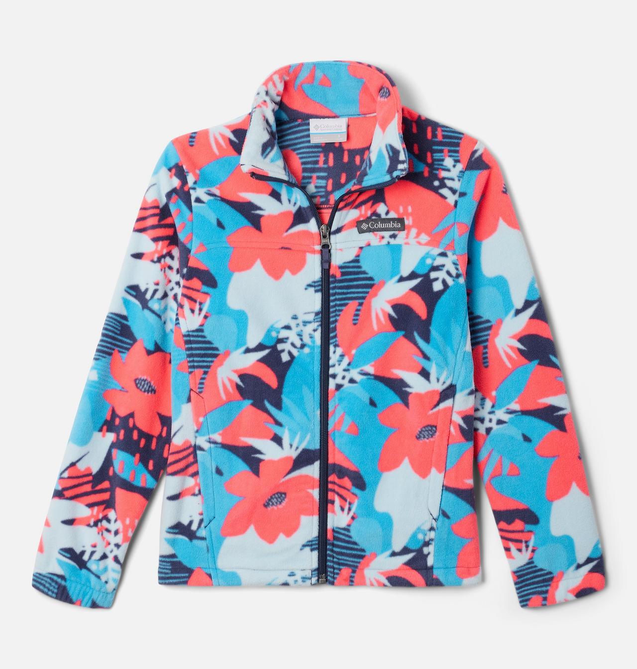 Girls' Castle Dale™ Printed Full Zip Fleece Jacket 1