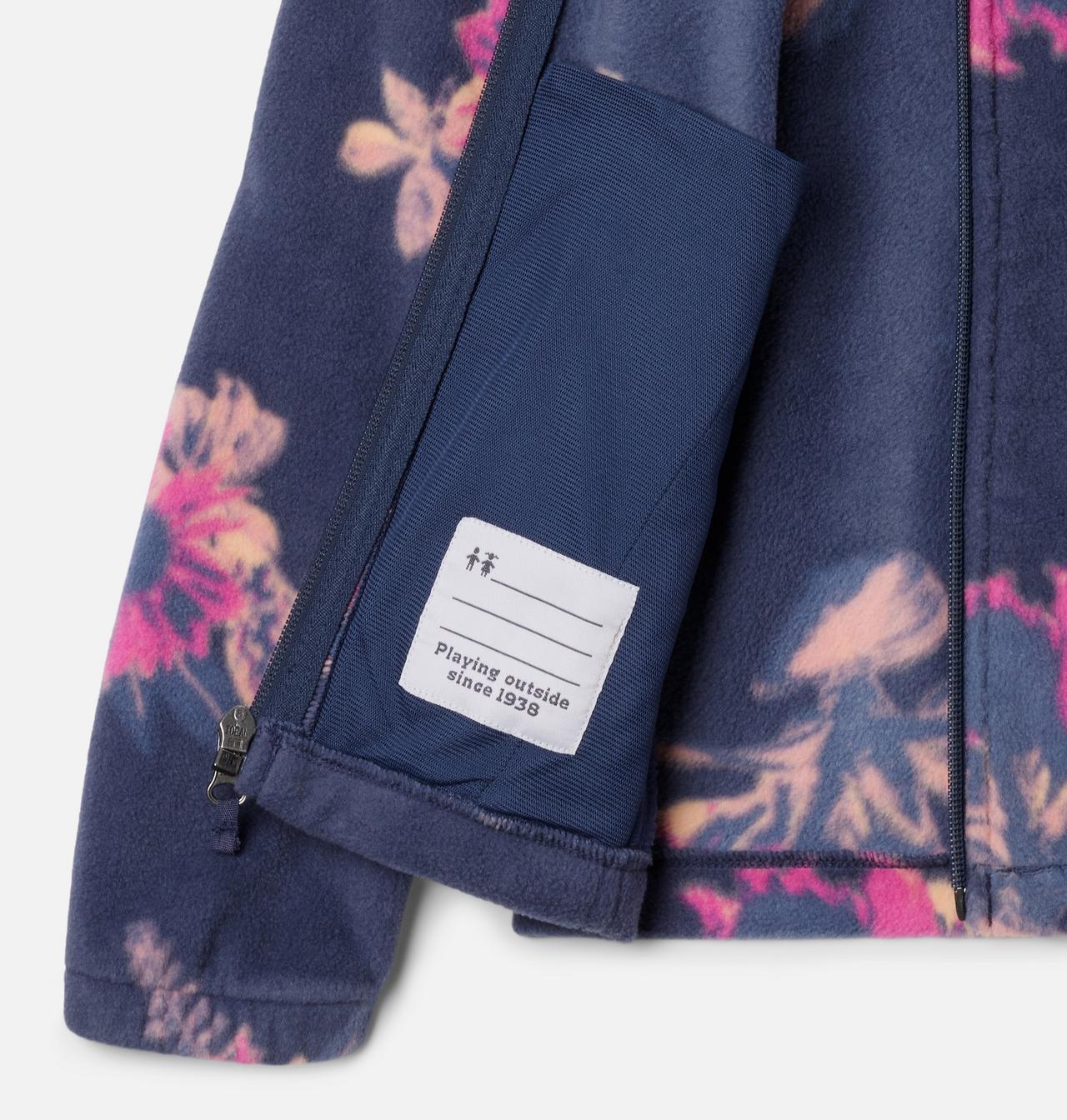 Girls' Castle Dale™ Printed Full Zip Fleece Jacket 3