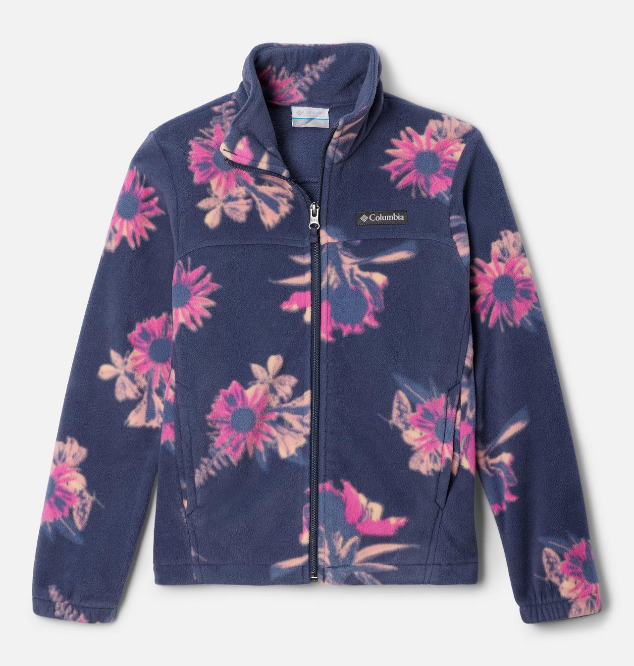 Girls' Castle Dale™ Printed Full Zip Fleece Jacket 1