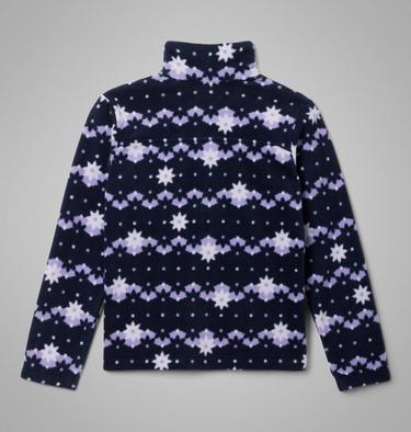 Youth Castle Dale Printed Fleece Jacket, Color: Dark Nocturnal Daisy Dot, image 2