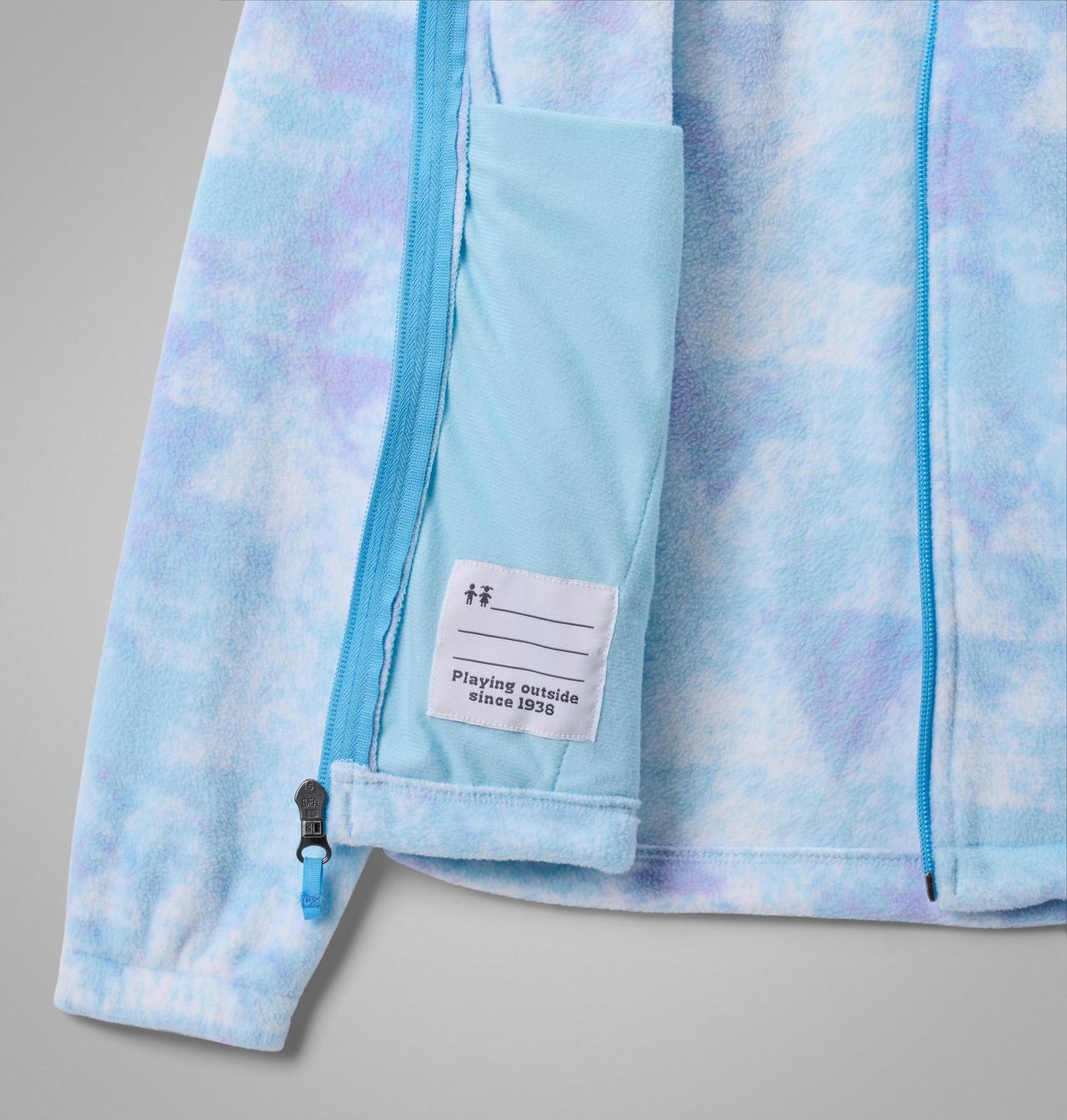 Manteau imprimé en laine polaire à fermeture éclair Castle Dale™ pour fille 3