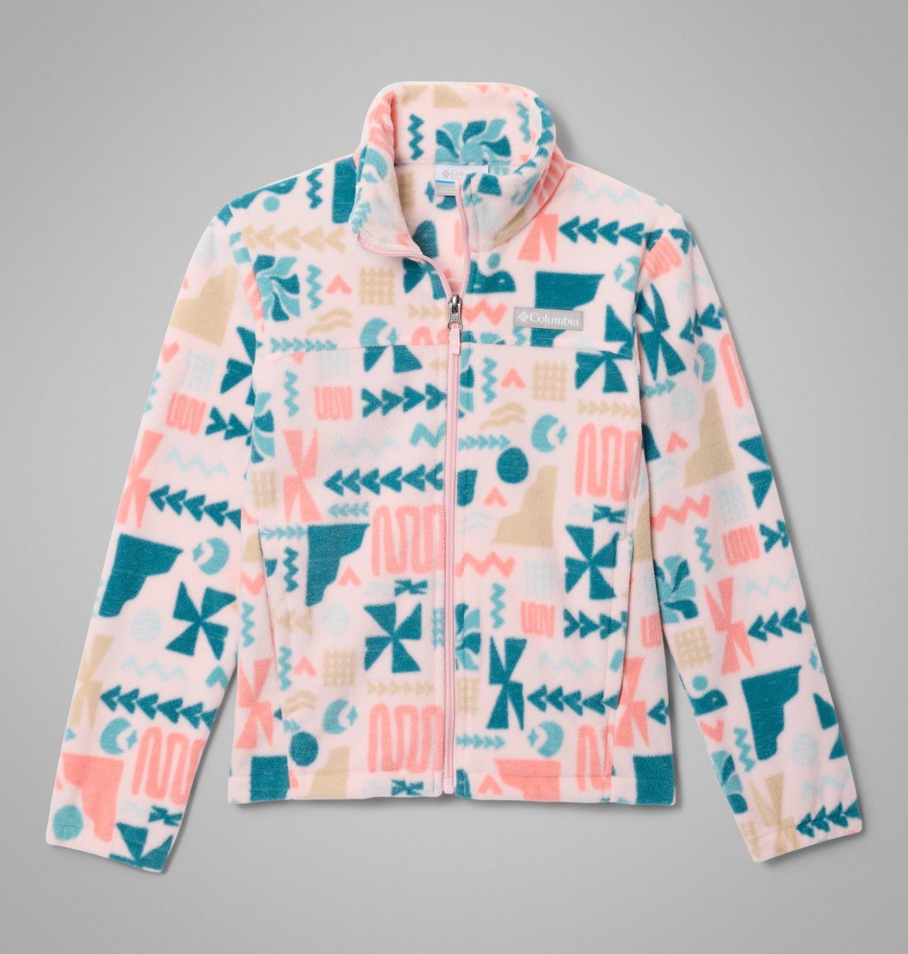 Manteau imprimé en laine polaire à fermeture éclair Castle Dale™ pour fille 1