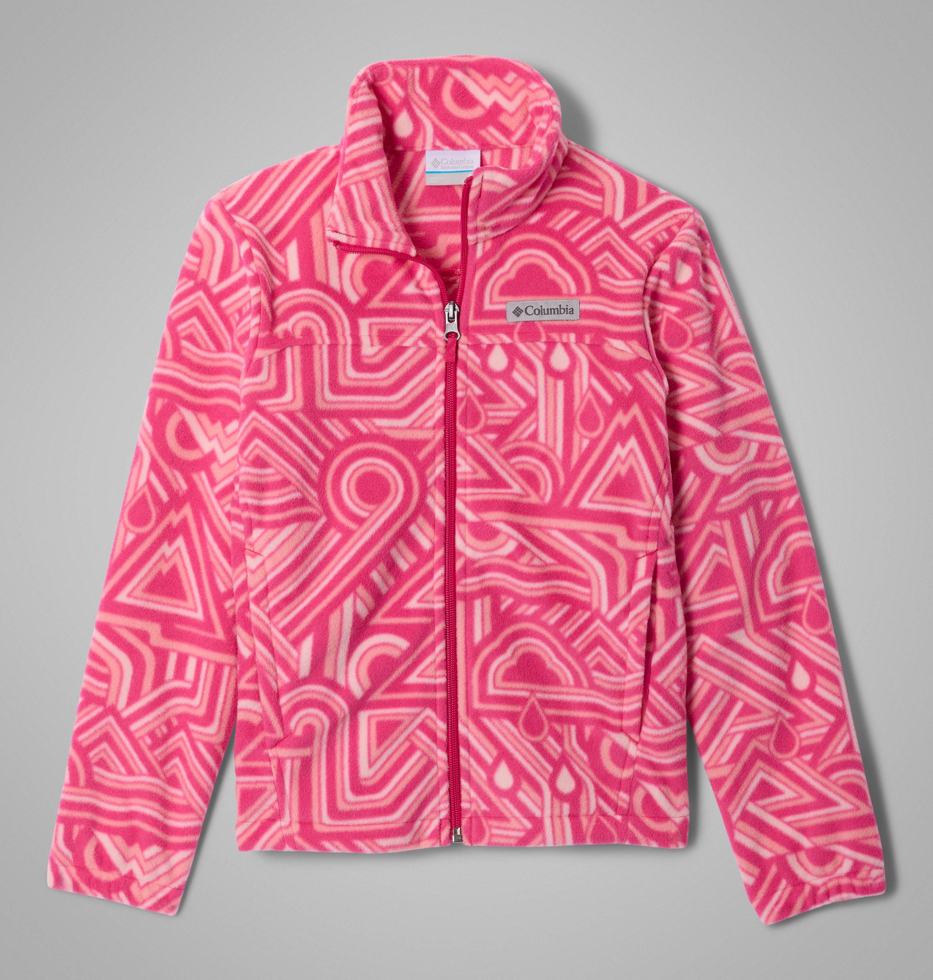 Girls' Castle Dale Printed Full Zip Fleece Jacket | Columbia