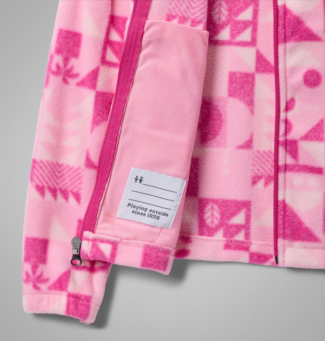 Girls' Castle Dale™ Printed Full Zip Fleece Jacket 3