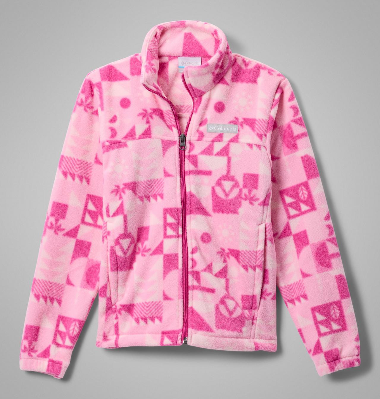 Girls' Castle Dale™ Printed Full Zip Fleece Jacket 1