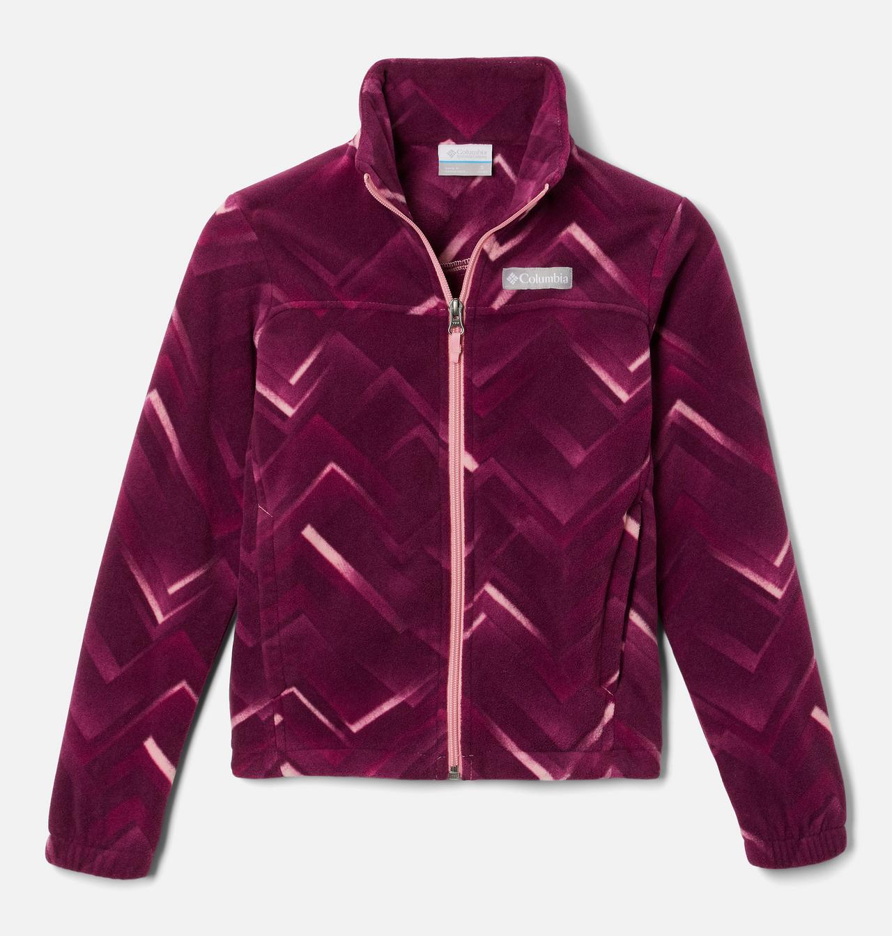 Girls' Castle Dale™ Printed Full Zip Fleece Jacket 1