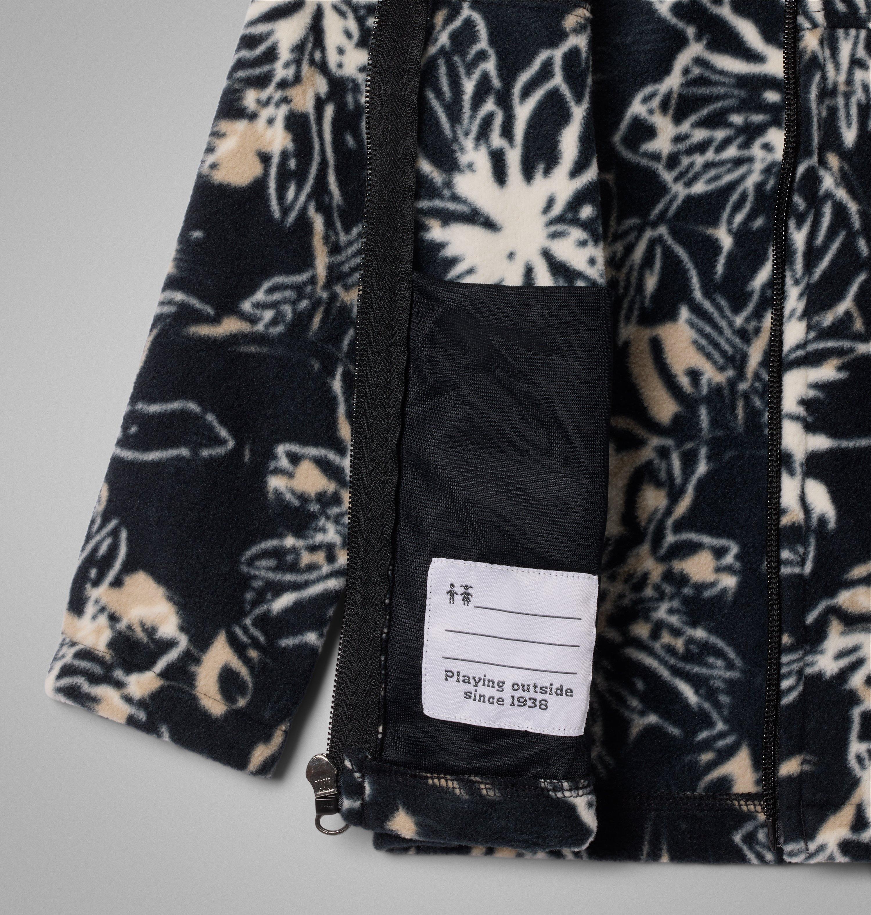 Manteau imprimé en laine polaire à fermeture éclair Castle Dale pour petite fille | 009 | 2T 3