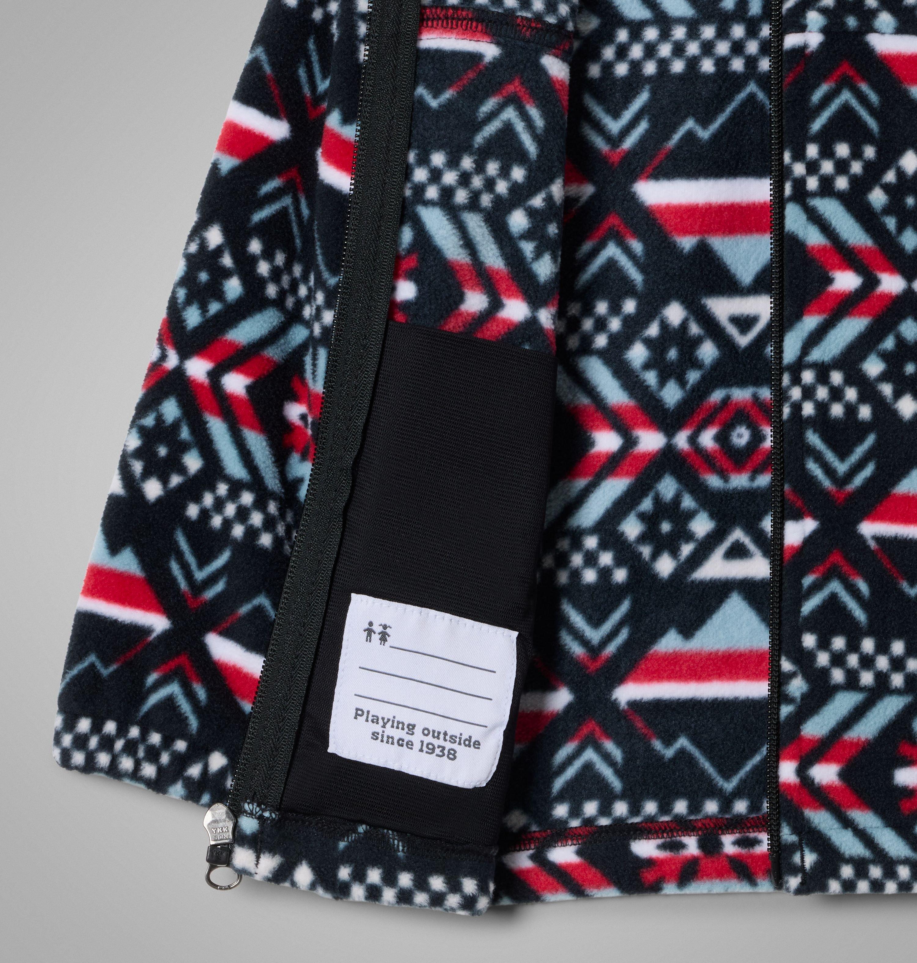 Manteau imprimé en laine polaire à fermeture éclair Castle Dale pour petite fille | 010 | 2T 3
