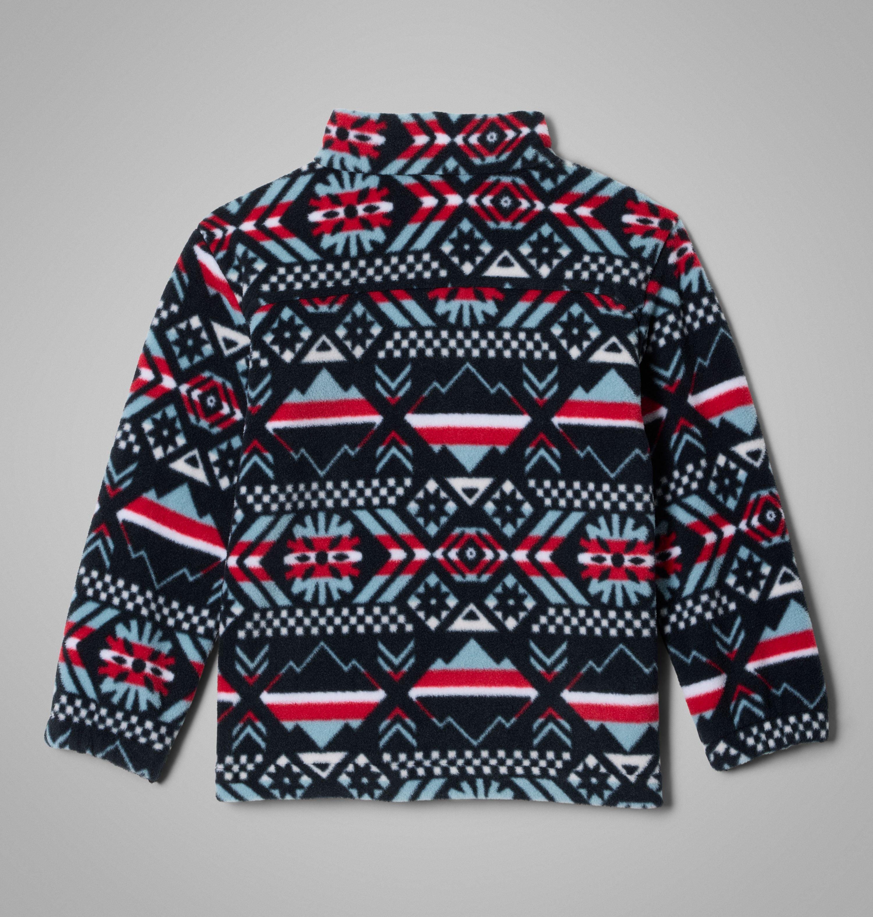 Manteau imprimé en laine polaire à fermeture éclair Castle Dale pour petite fille | 010 | 2T 2