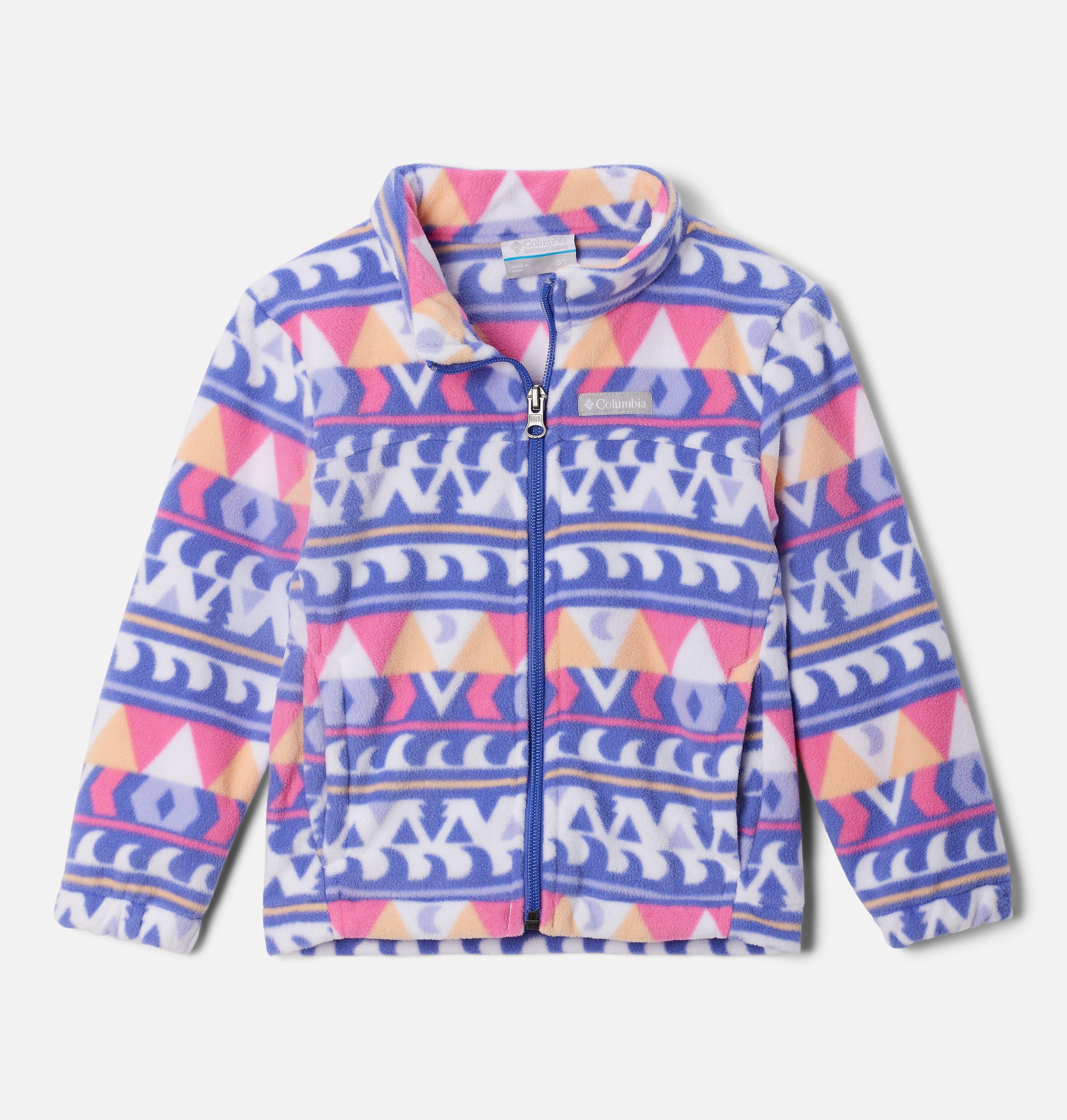 Manteau imprimé en laine polaire à fermeture éclair Castle Dale pour petite fille 1
