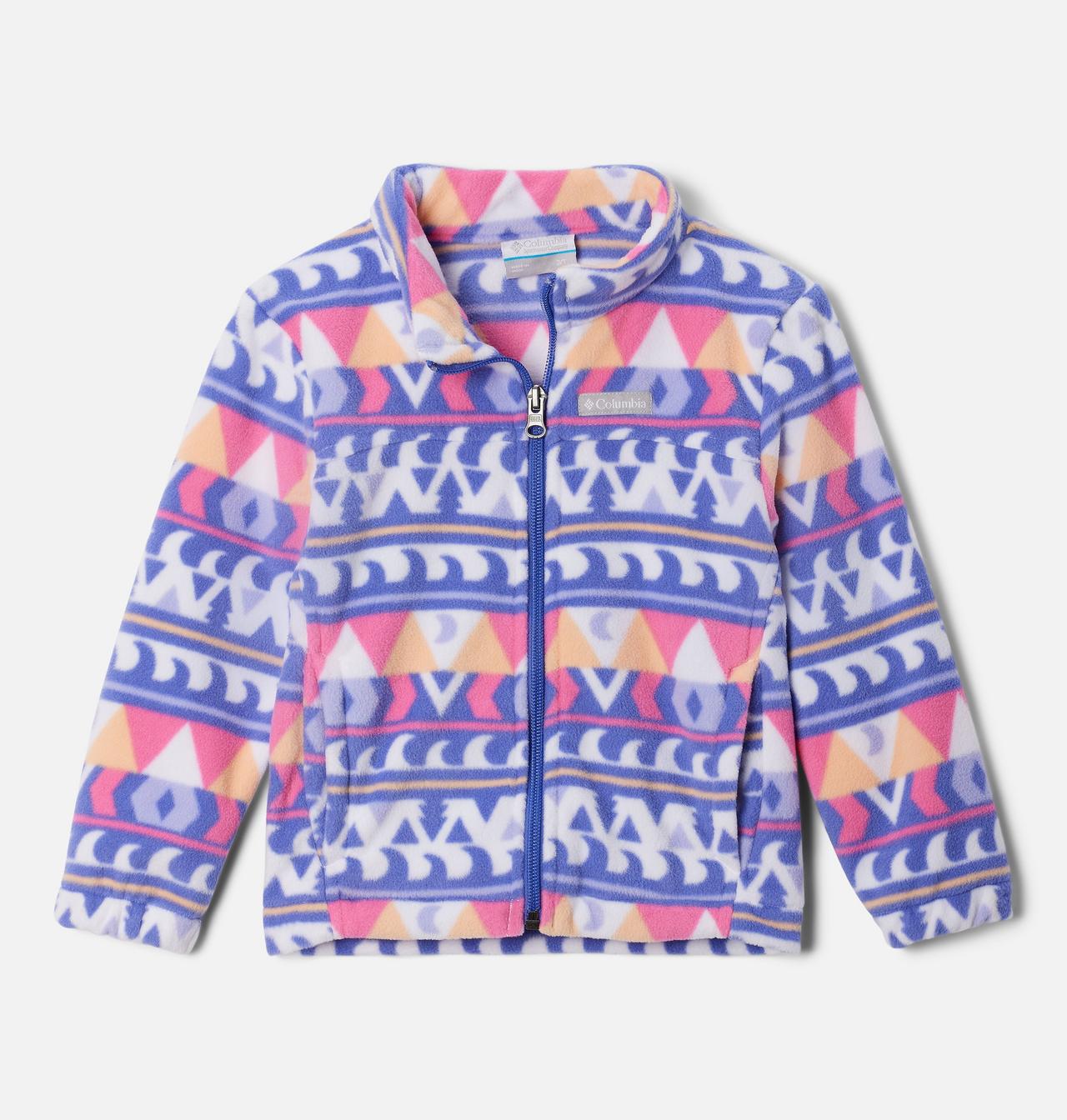 Manteau imprimé en laine polaire à fermeture éclair Castle Dale™ pour petite fille 1