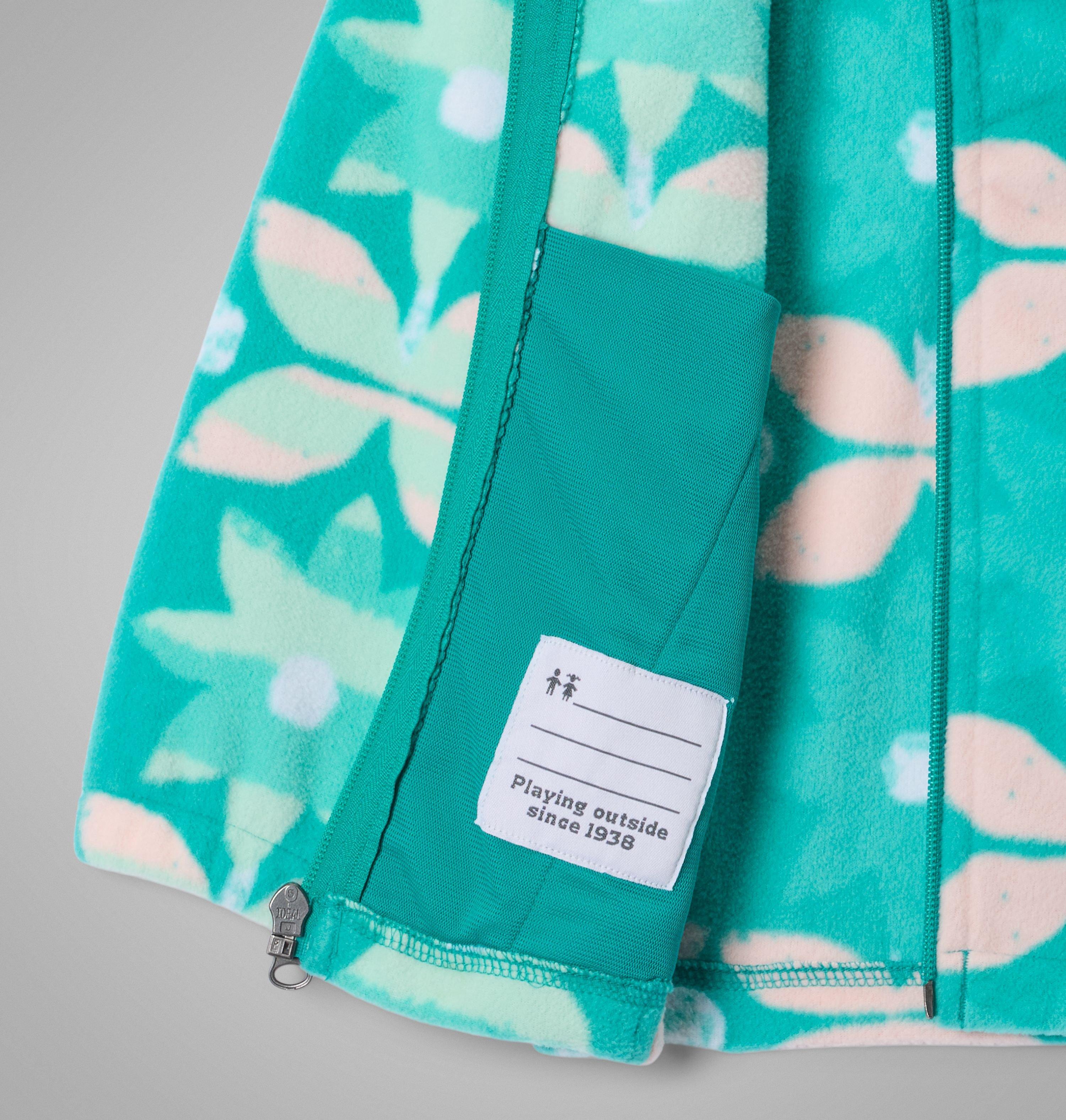 Manteau imprimé en laine polaire à fermeture éclair Castle Dale pour petite fille | 360 | 3T 3