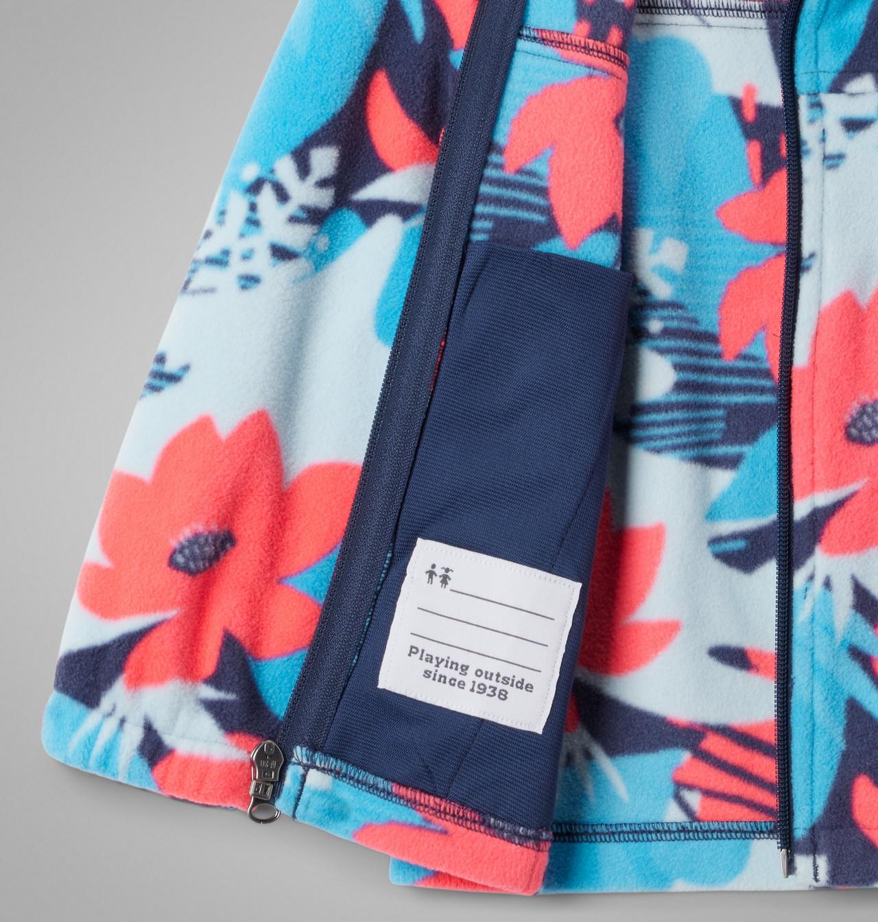 Girls' Toddler Castle Dale™ Printed Full Zip Fleece Jacket 3