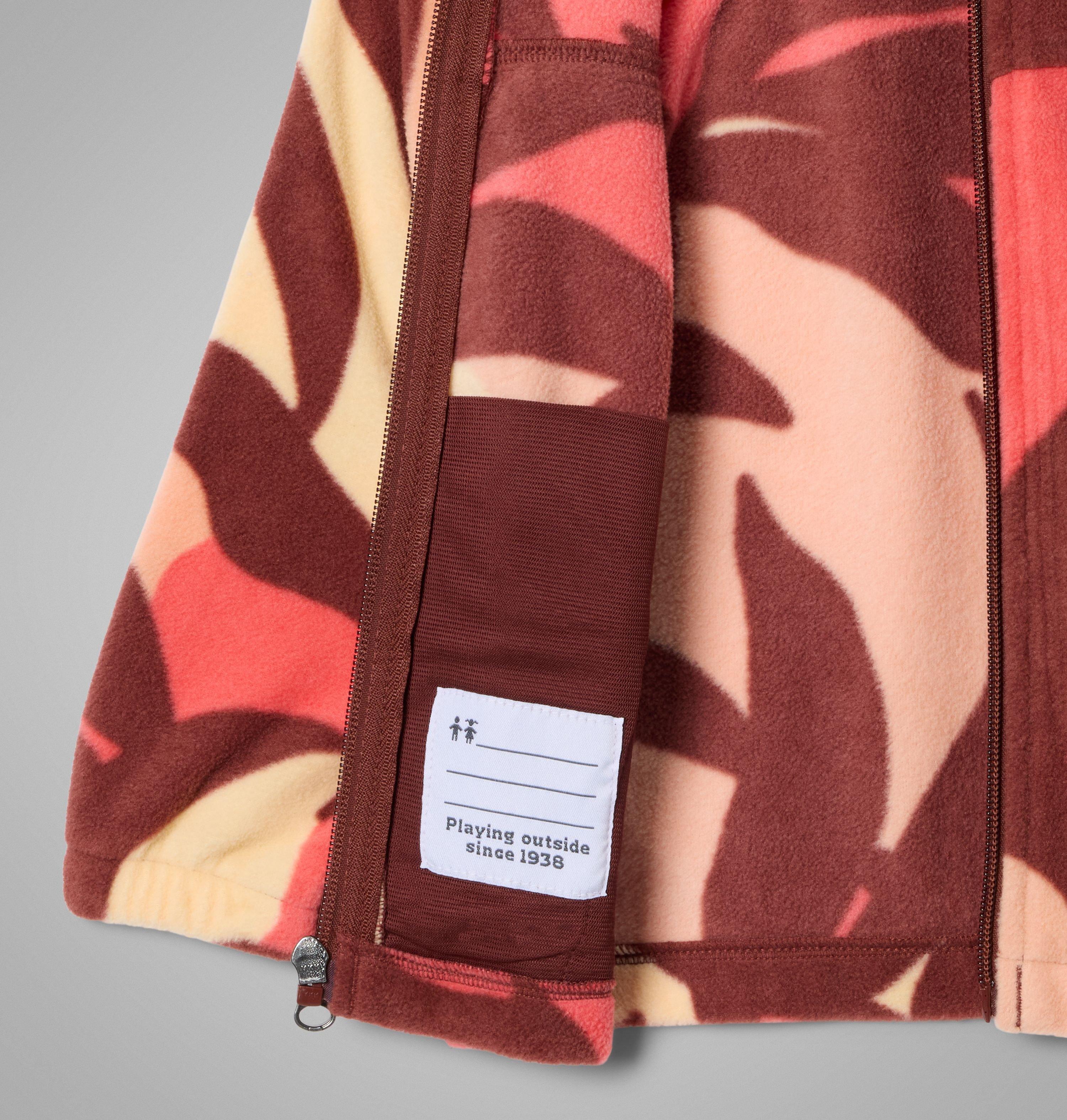 Manteau imprimé en laine polaire à fermeture éclair Castle Dale pour petite fille | 681 | 4T 3