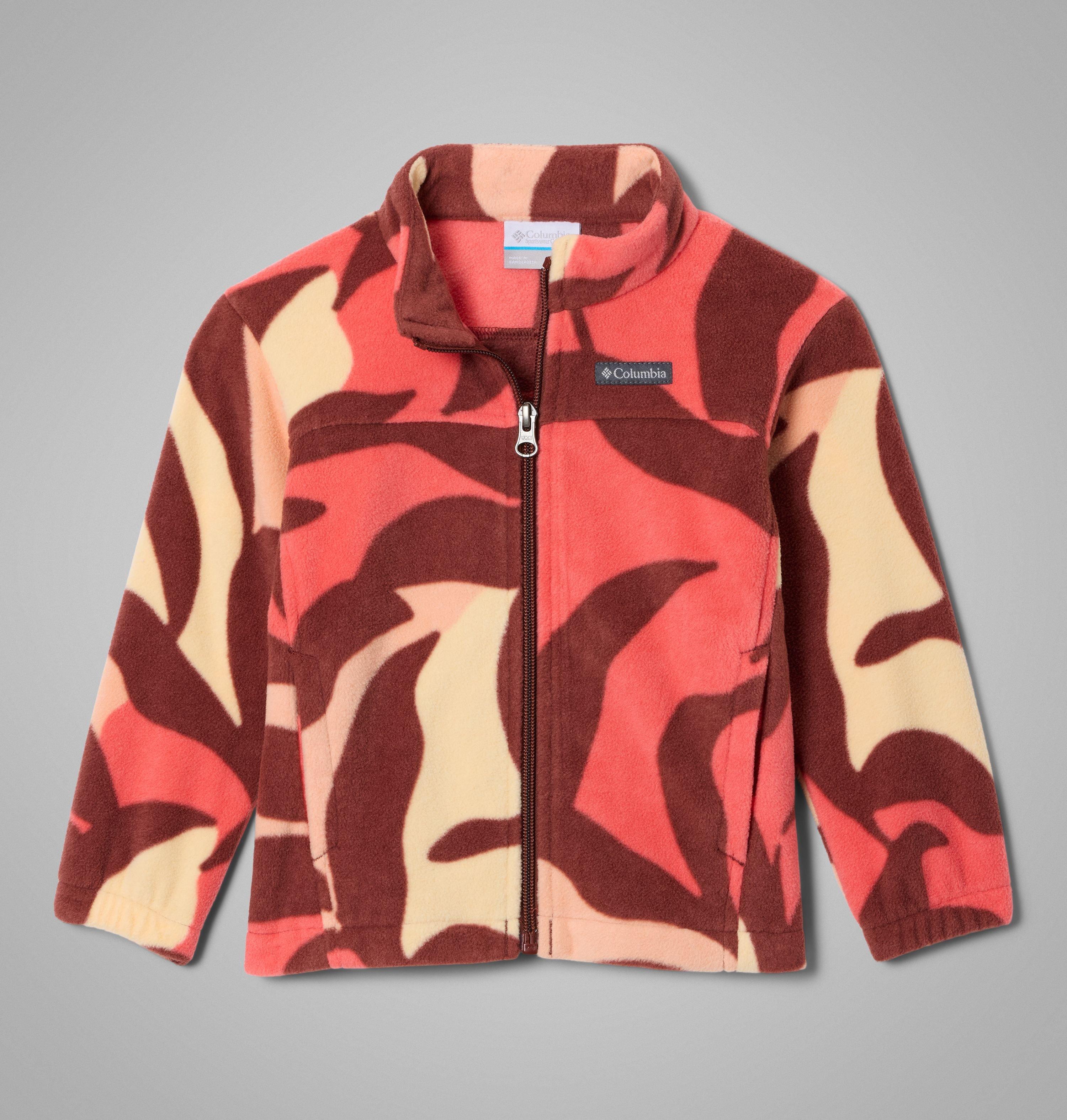 Manteau imprimé en laine polaire à fermeture éclair Castle Dale pour petite fille | 681 | 4T 1