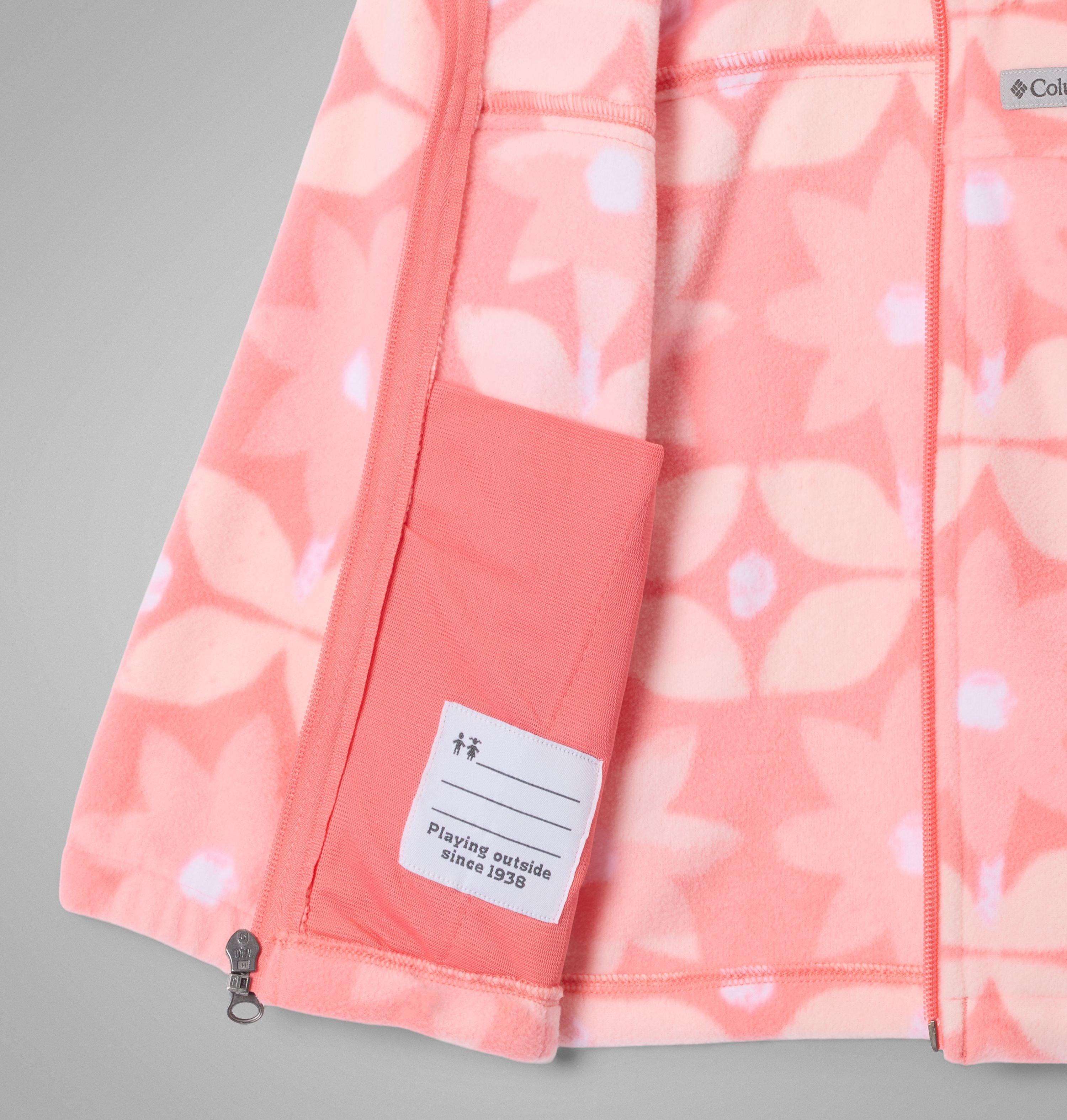 Manteau imprimé en laine polaire à fermeture éclair Castle Dale pour petite fille | 699 | 2T 3