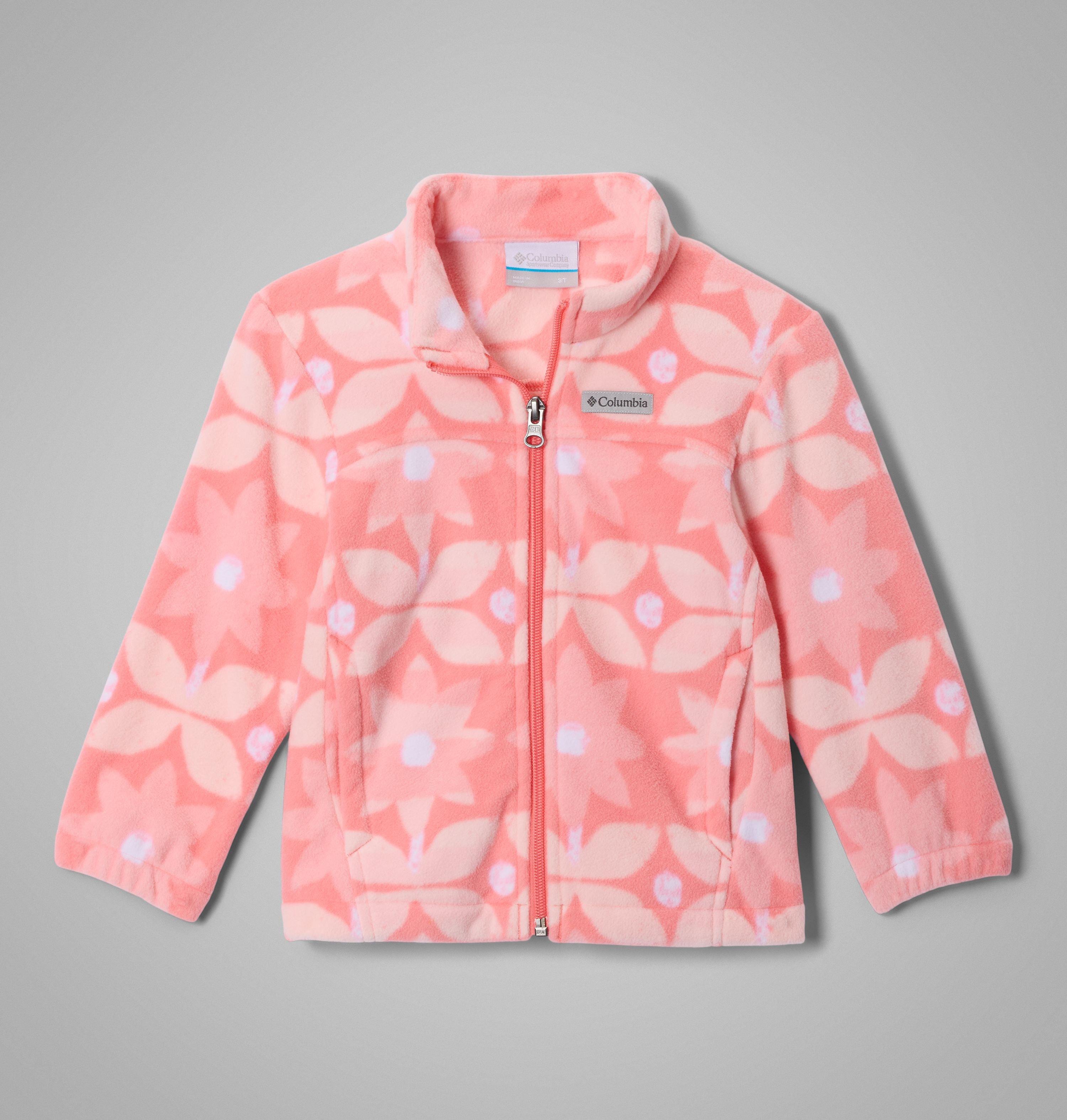 Manteau imprimé en laine polaire à fermeture éclair Castle Dale pour petite fille | 699 | 2T 1