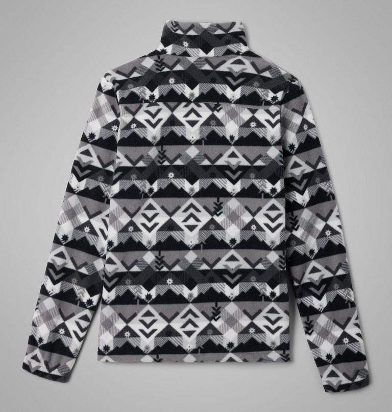 Youth Castle Dale Printed Fleece Jacket, Color: Shark Checkpoint, image 2
