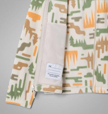 Youth Castle Dale Printed Fleece Jacket, Color: Dark Stone Highland, image 9