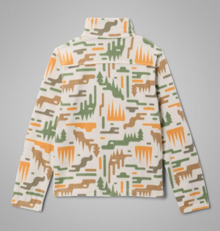 Boys' Castle Dale Printed Full Zip Fleece, Color: Dark Stone Highland, image 2