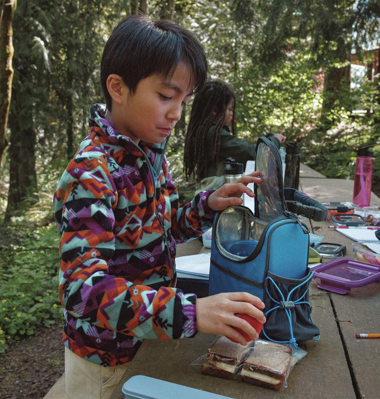 Boys' Castle Dale™ Printed Full Zip Fleece 4