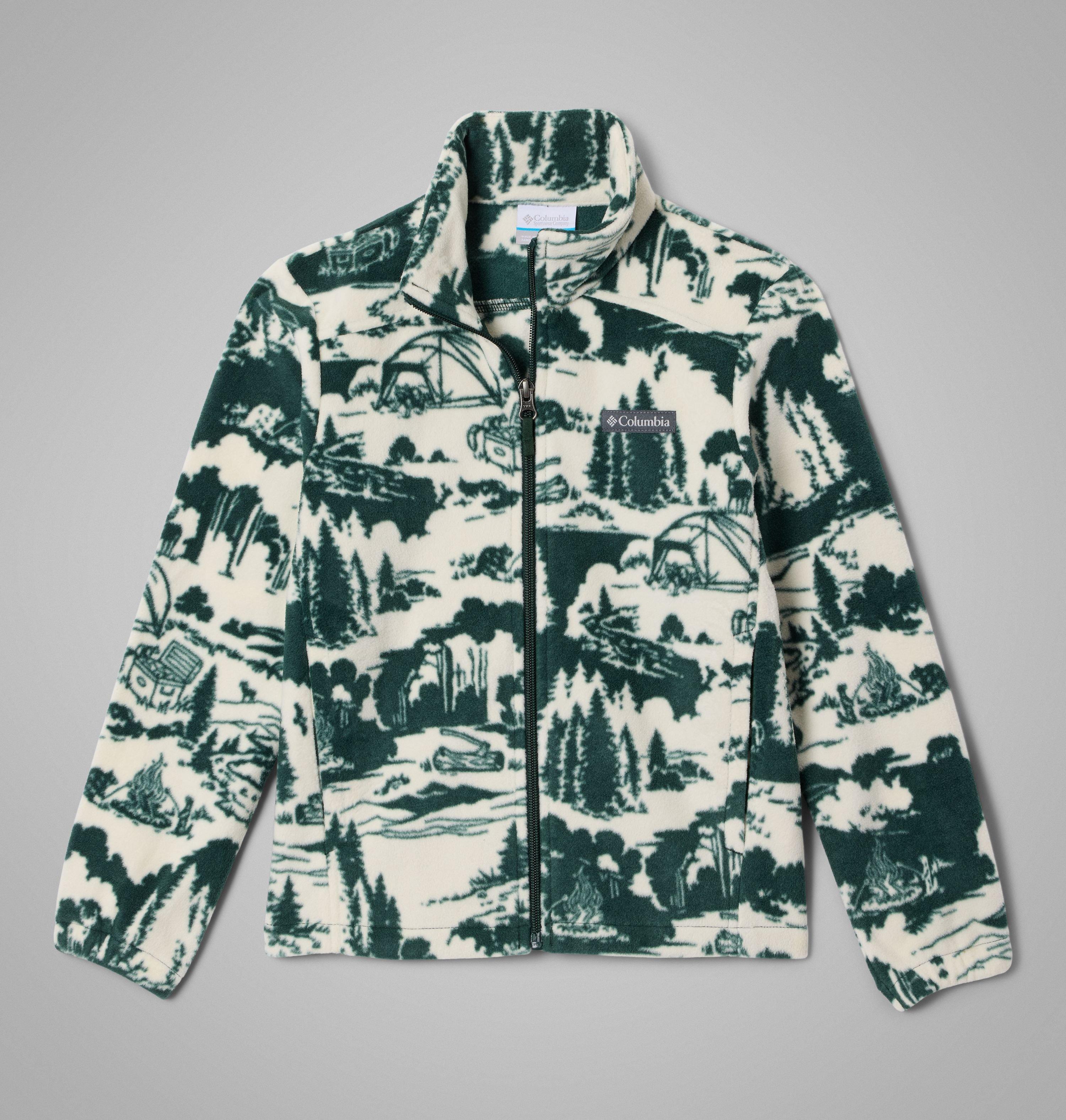 Boys' Castle Dale Printed Full Zip Fleece 1