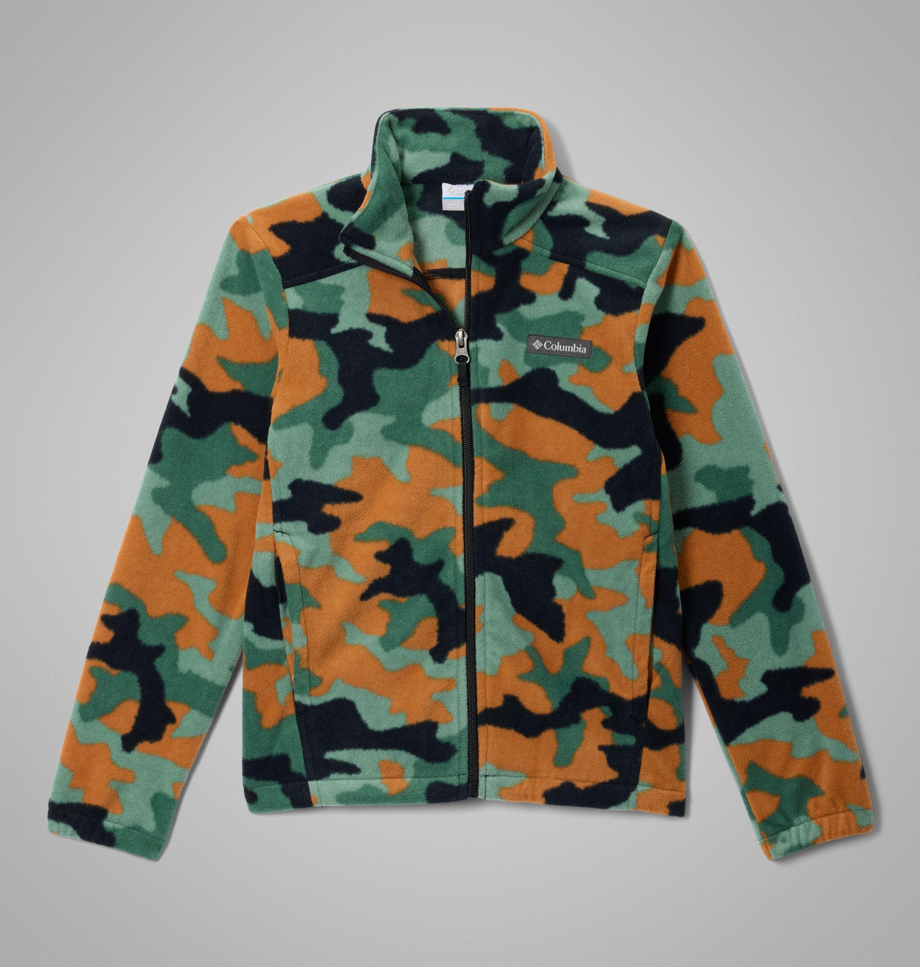 Columbia Boys' Castle Dale Printed Full Zip Fleece-