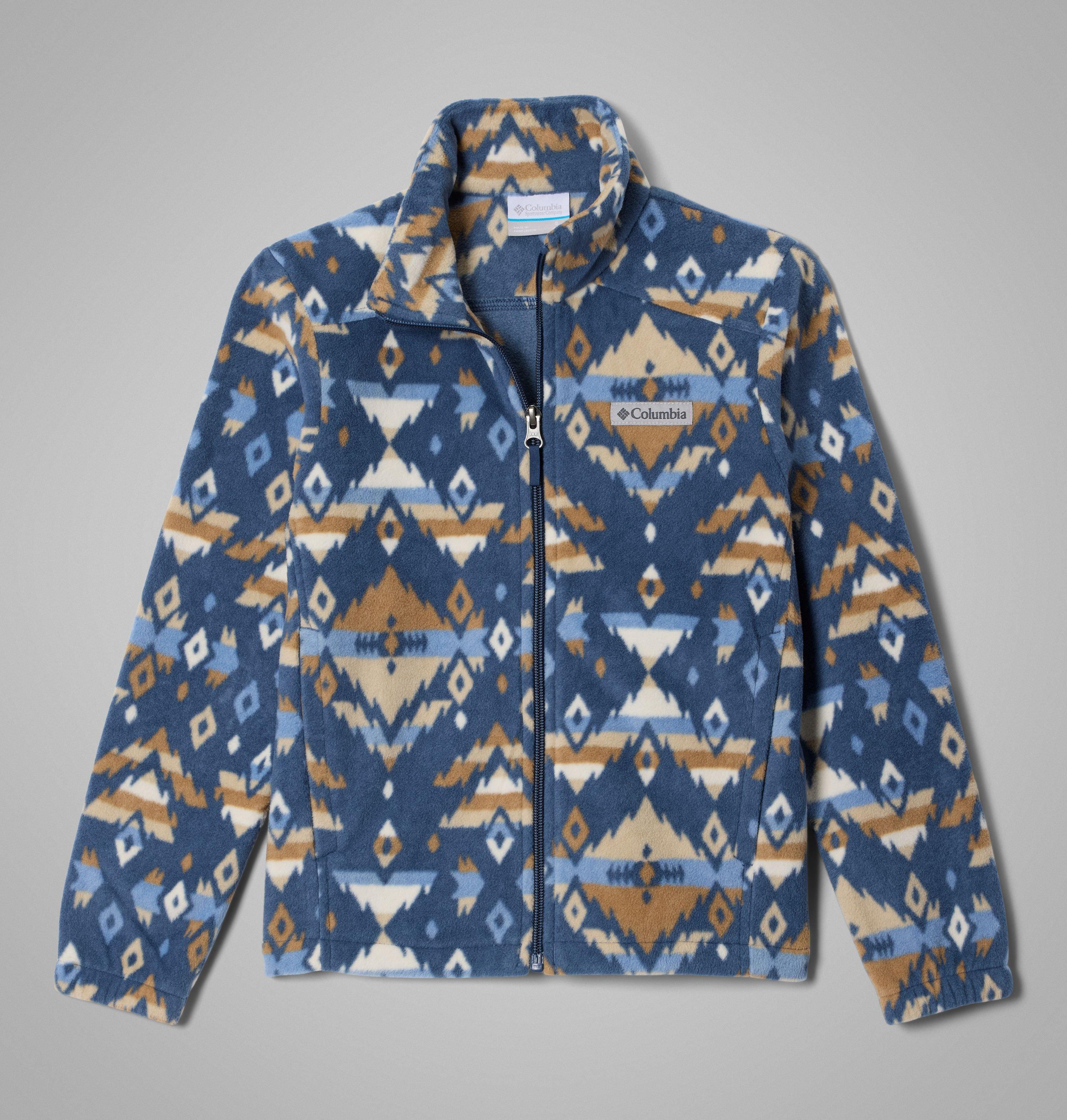 Boys' Castle Dale Printed Full Zip Fleece | Columbia