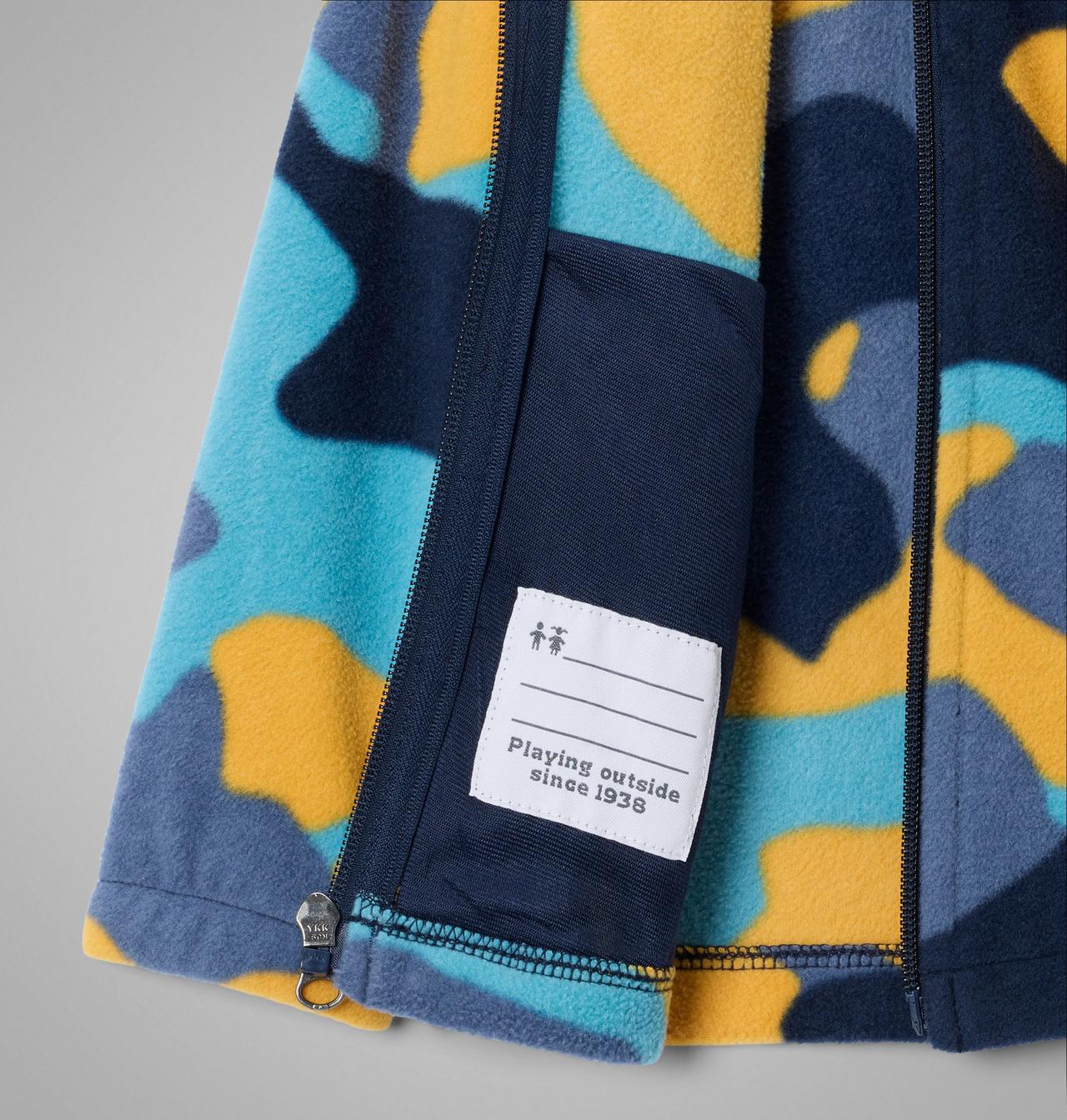 Manteau polaire imprimé à fermeture éclair Castle Dale™ pour petit garçon 3