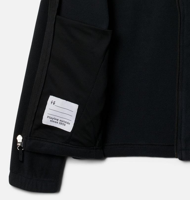 Girls' Castle Dale Full Zip Fleece Jacket, Color: Black, image 3