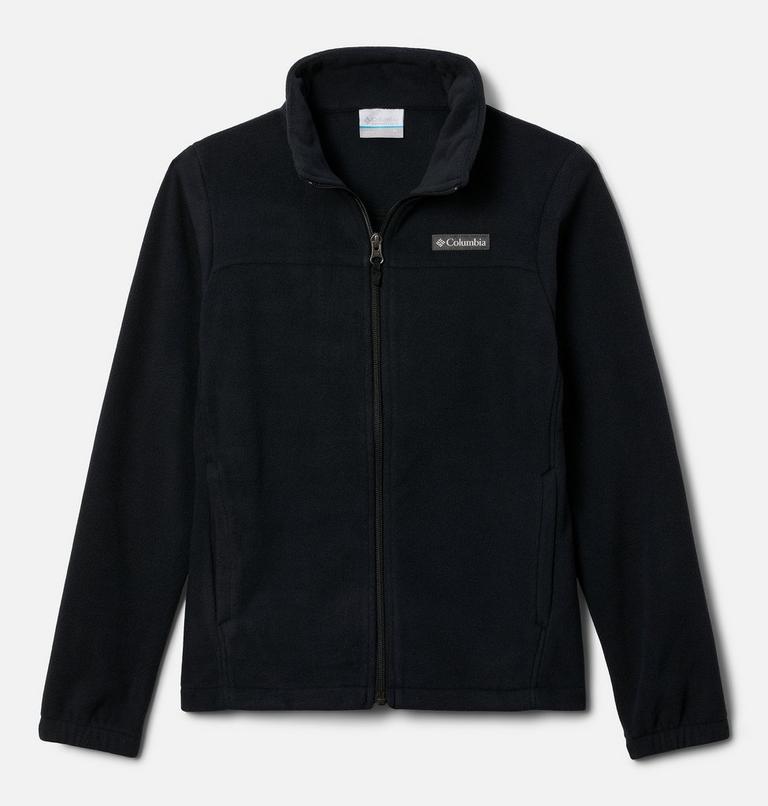 Girls' Castle Dale Full Zip Fleece Jacket, Color: Black, image 1