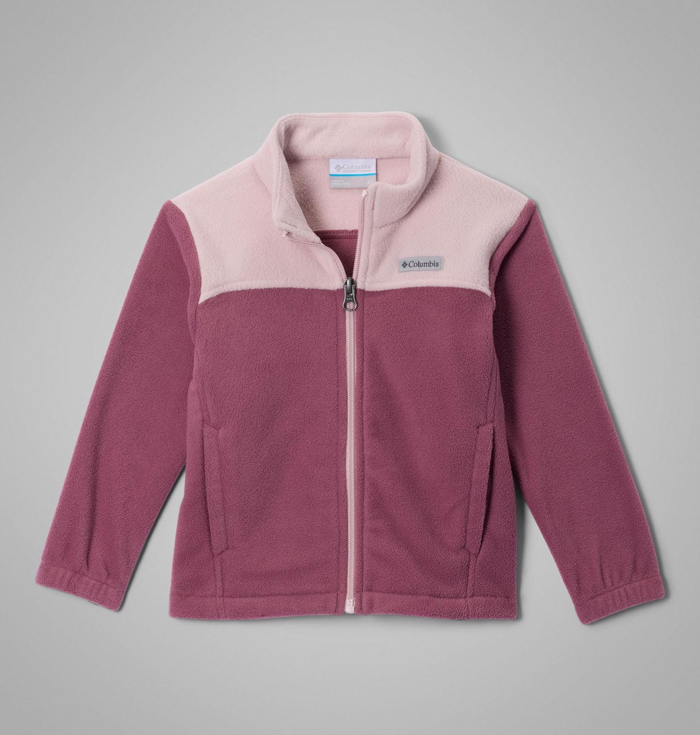 Куртка Columbia Castle Dale Full Zip Fleece Jacket для девочек-малышей, цвет: Лиловый / Розовый — фото 1