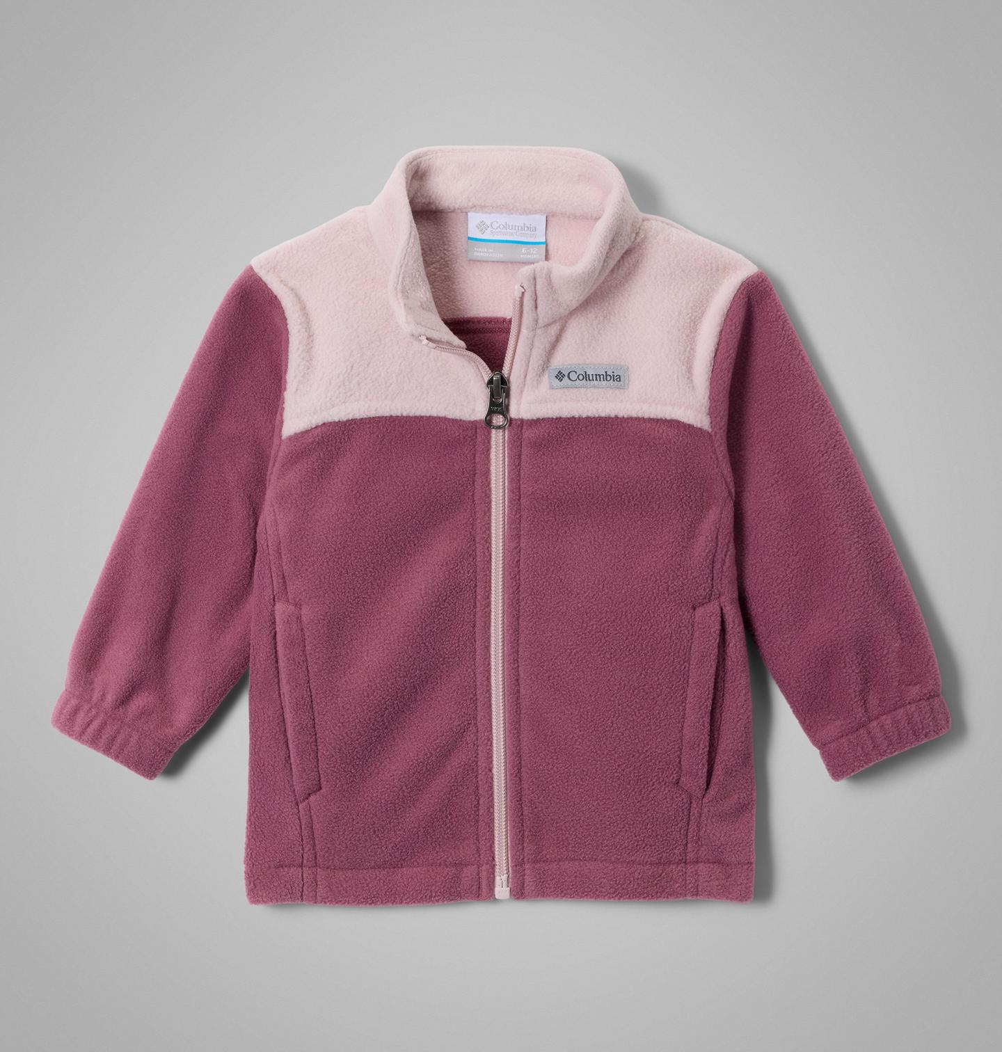 Куртка Columbia Castle Dale Full Zip Fleece Jacket для девочек-малышей, цвет: Лиловый / Розовый — фото 1