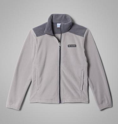 Boys' Castle Dale Full Zip Fleece Jacket, Color: Flint Grey, City Grey, image 1