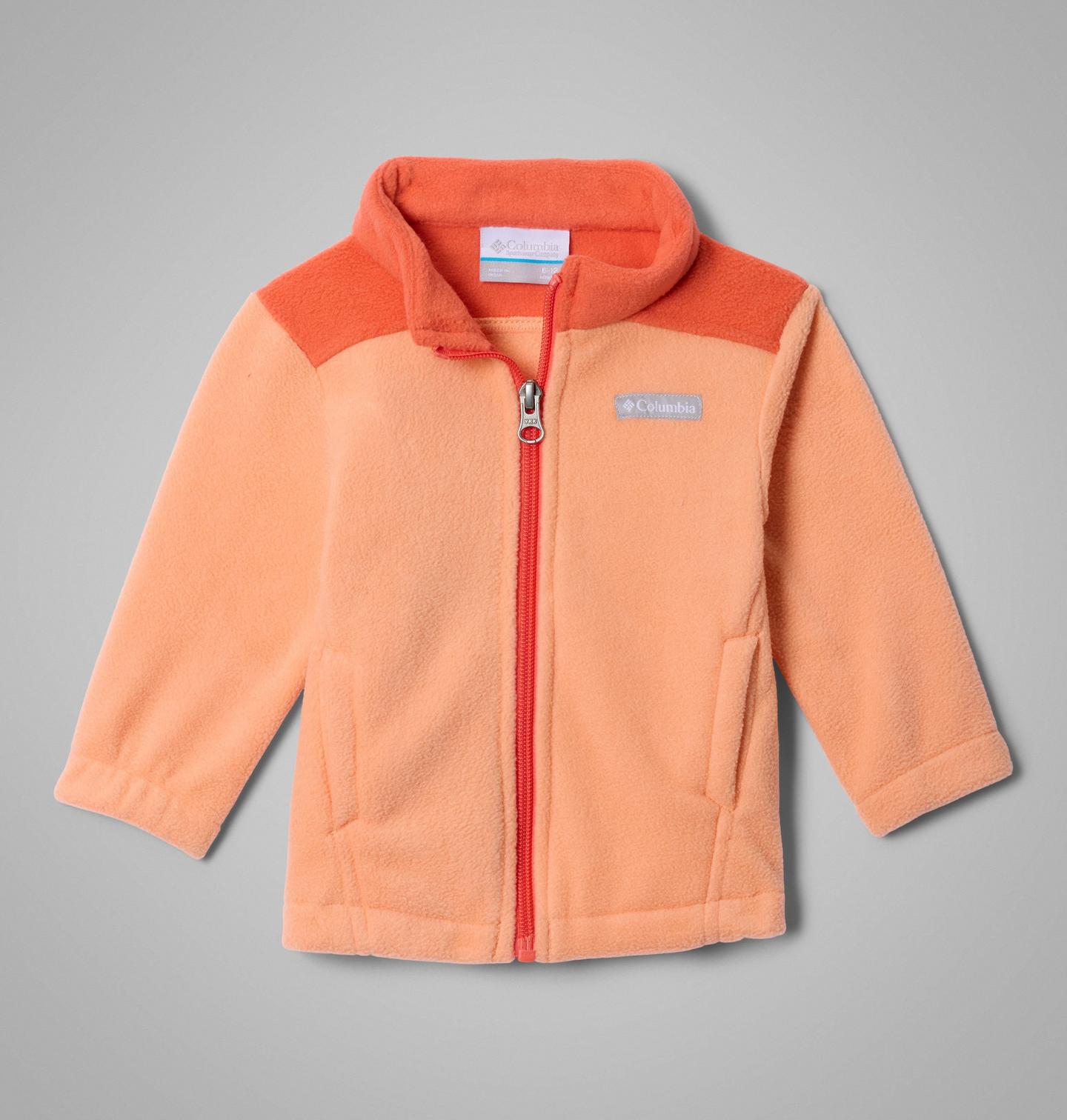 Куртка Columbia Castle Dale Full Zip Fleece Jacket для мальчиков-малышей, цвет: Персиковый — фото 1