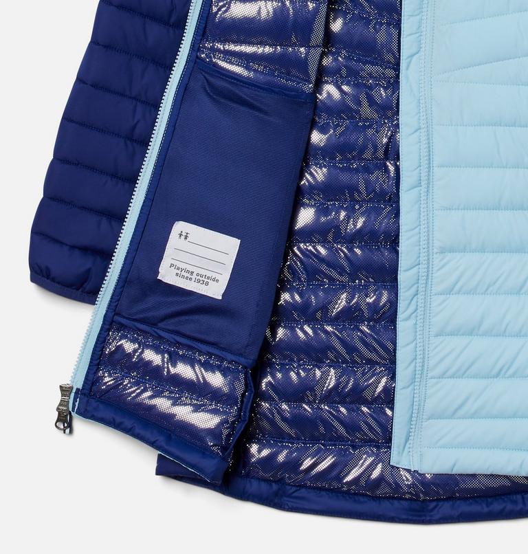Chaqueta acolchada de largo medio Slope Edge para ni&ntilde;a, Color: Spring Blue, Dark Sapphire, image 3