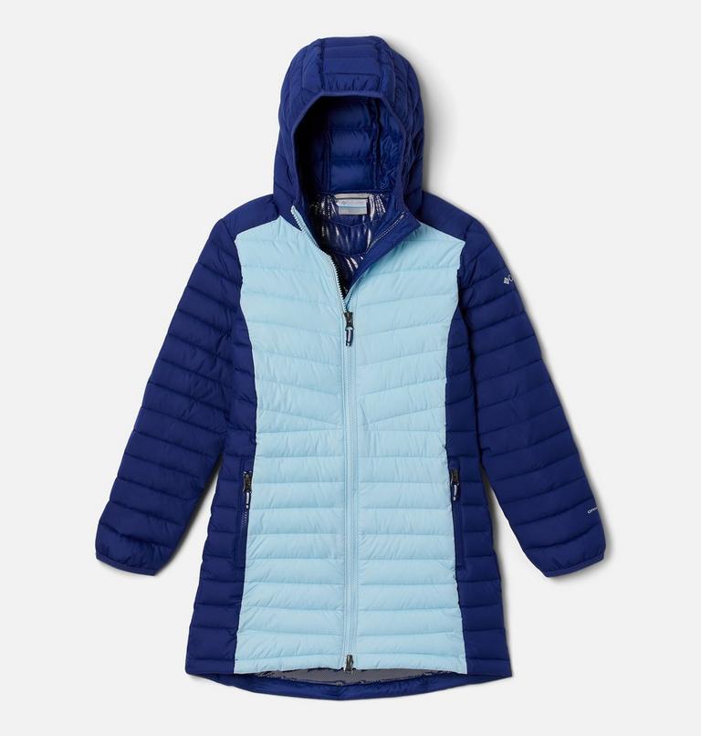 Chaqueta acolchada de largo medio Slope Edge para ni&ntilde;a, Color: Spring Blue, Dark Sapphire, image 1